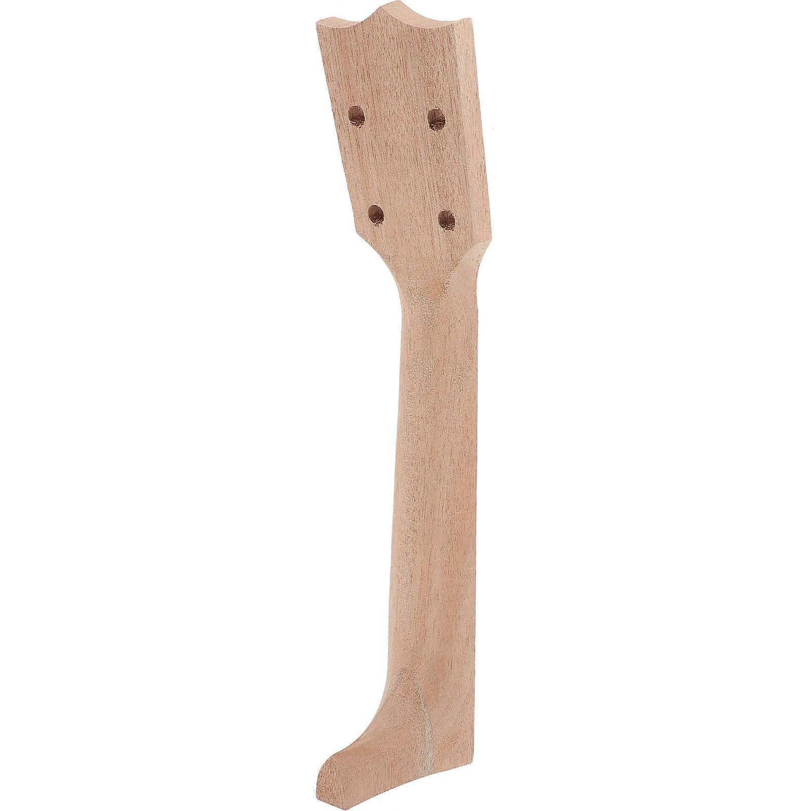 Classical Style Ukulele Neck with Solid Fingerboard – Durable Natural Material for and Repair – Smooth Surface Instrument Accessory