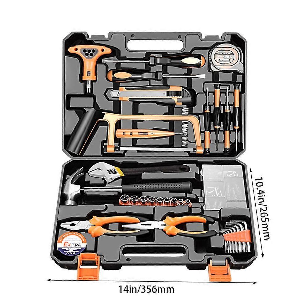 Tool Kit Set Box 82pcs Home Repair DIY Tools Basic Hand Toolbox Sets for Home li
