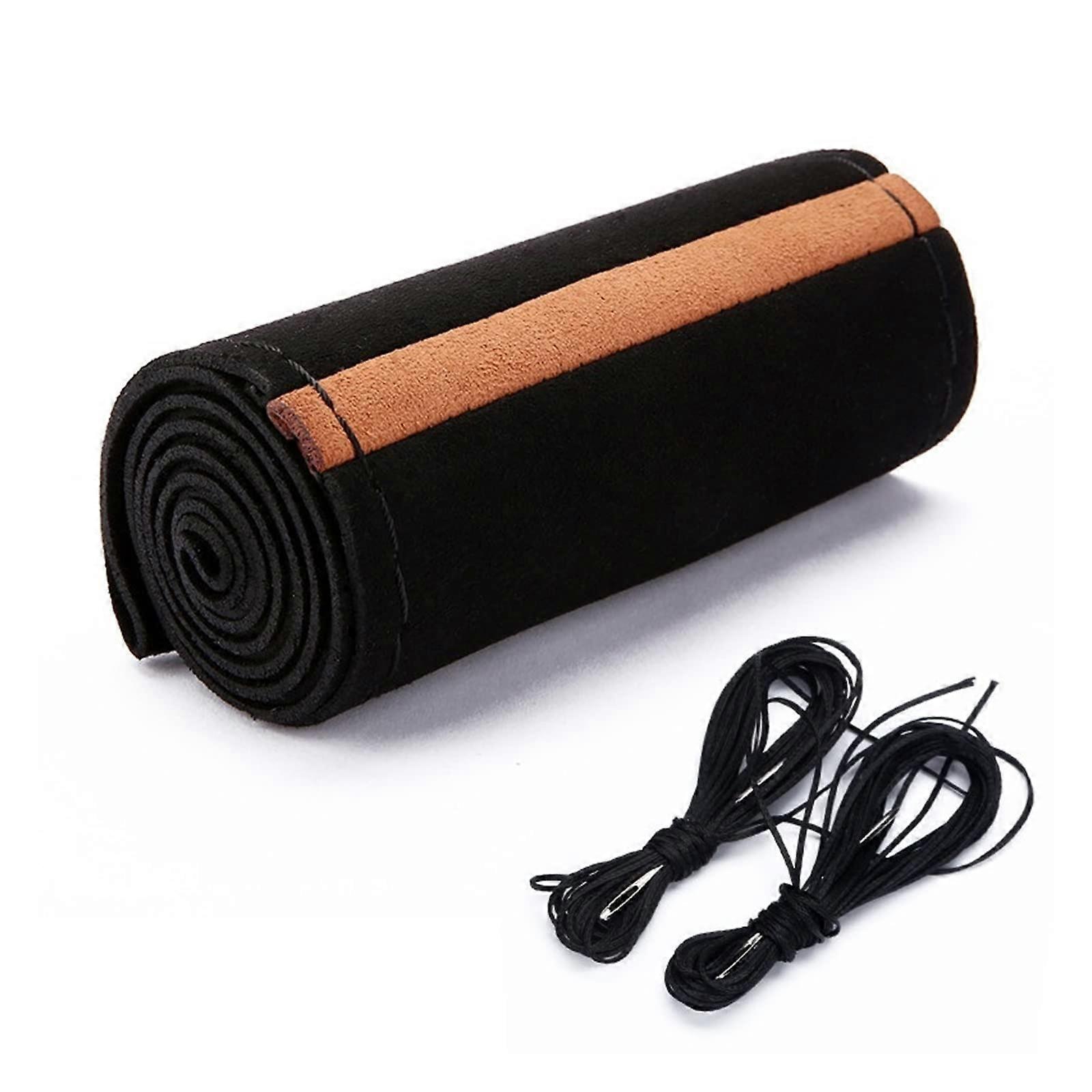 Steering Wheel Cover Universal Knit Weave With Needle And Thread Stitching Non-Slip Inner Protection Style 4