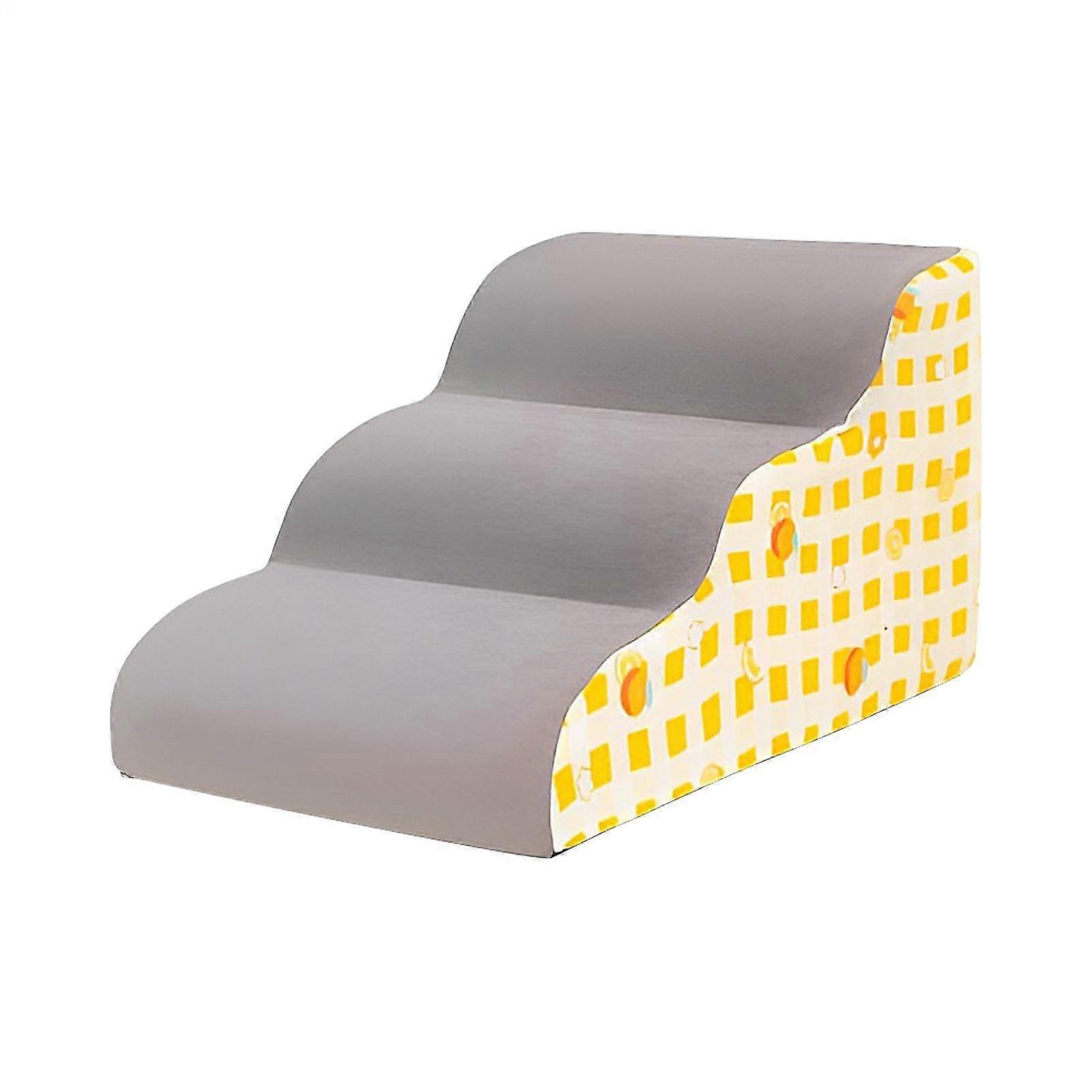 Dog Staircase Non-Slip Foam Pet Stairs For Small Puppies And Kittens Low-Angle Ramp
