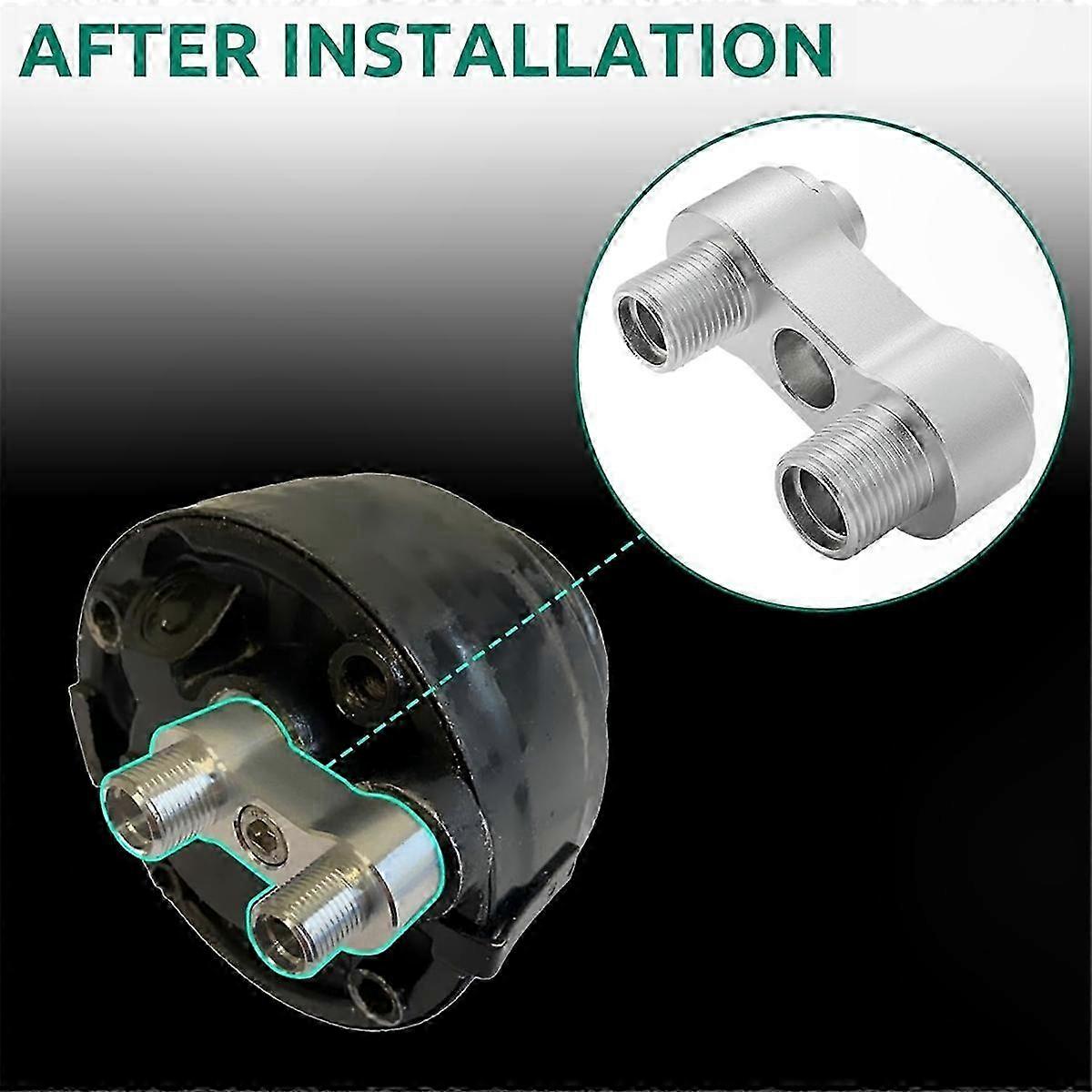CNC Aluminum AC Compressor Adapter for LS GM R4 Fitting Rebuild Straig ...