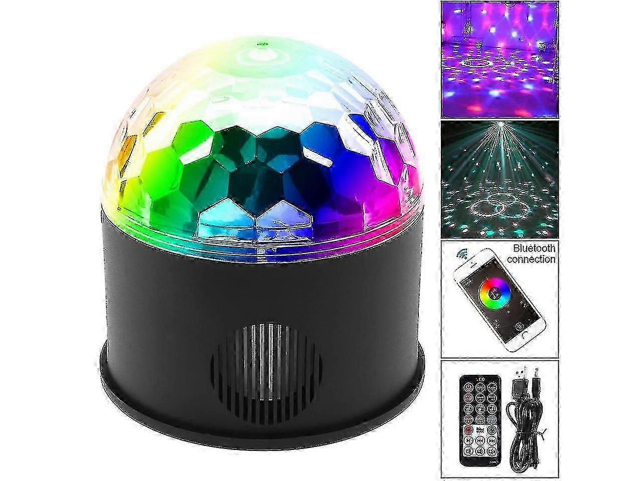 5v Led Magic Ball Projector Stage Lights Support Wireless Phone Connection1pcs-black