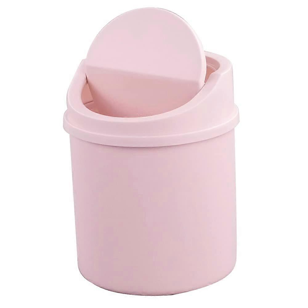 1 piece, plastic mini trash can, desktop mini trash can with rotating function
