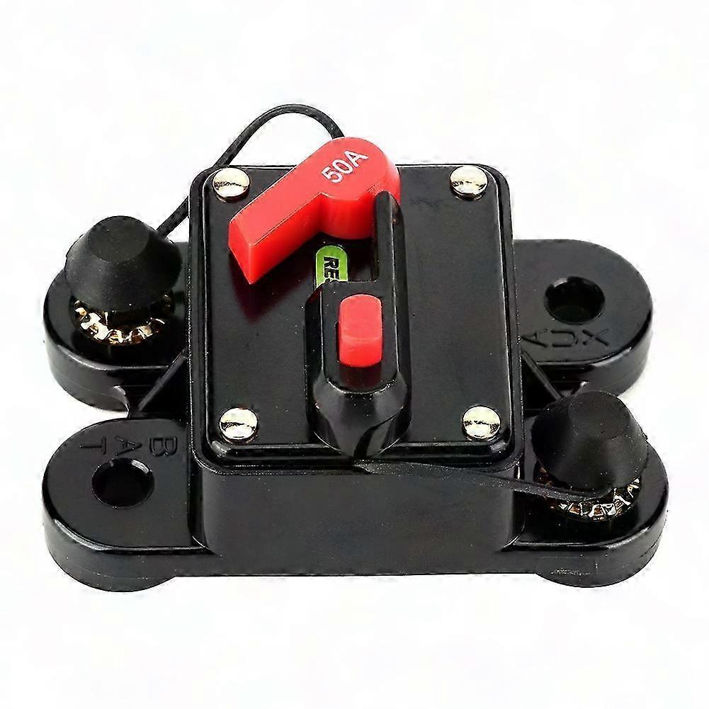 Car o Automatic Manual Reset Fuse Holder Circuit Breaker 12V 50A