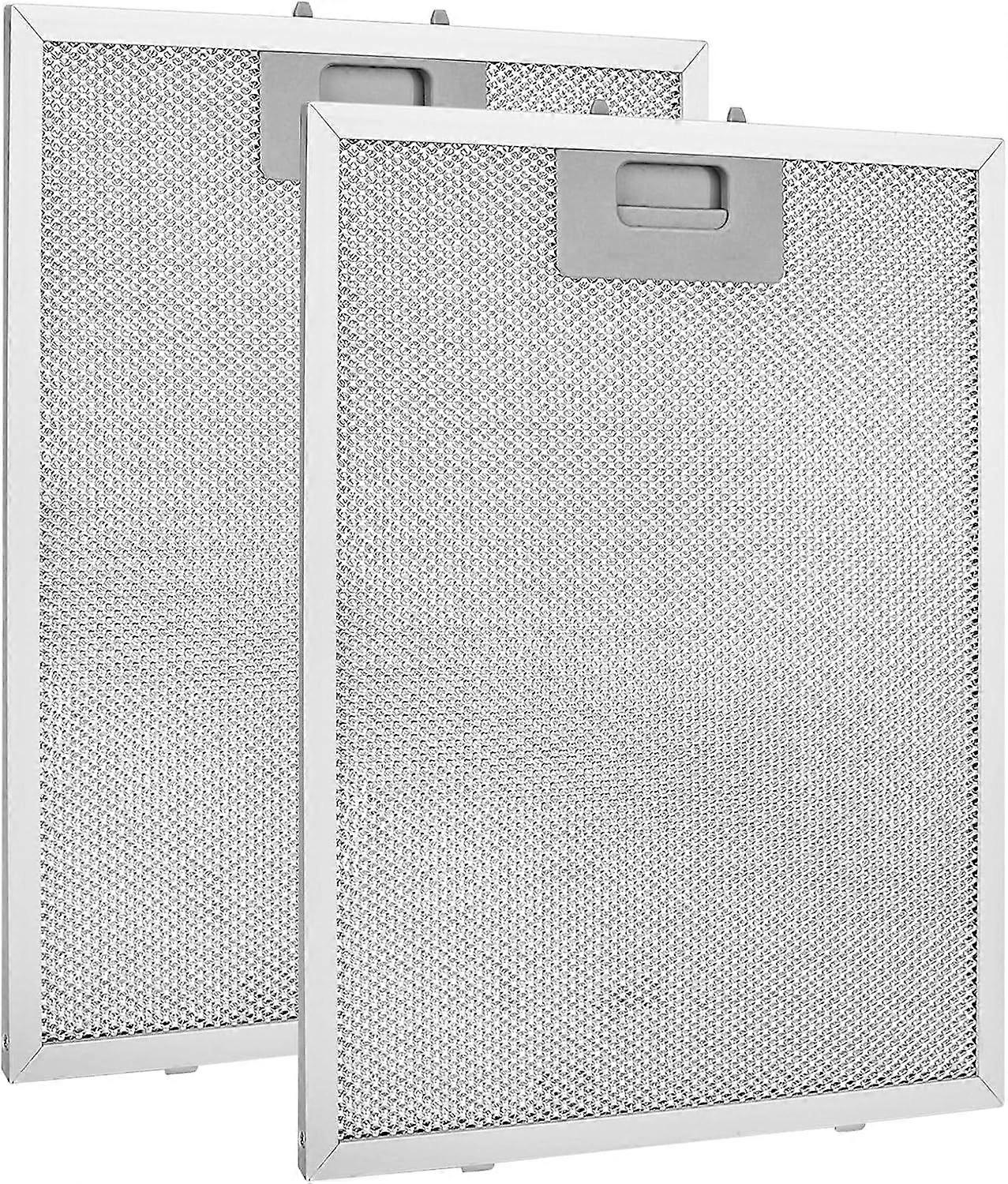 Cooker Hood Filter Replacement 320x260mm, 2 Pack Universal Extractor Fan Extractor Fan Filters 5-Layer Aluminum