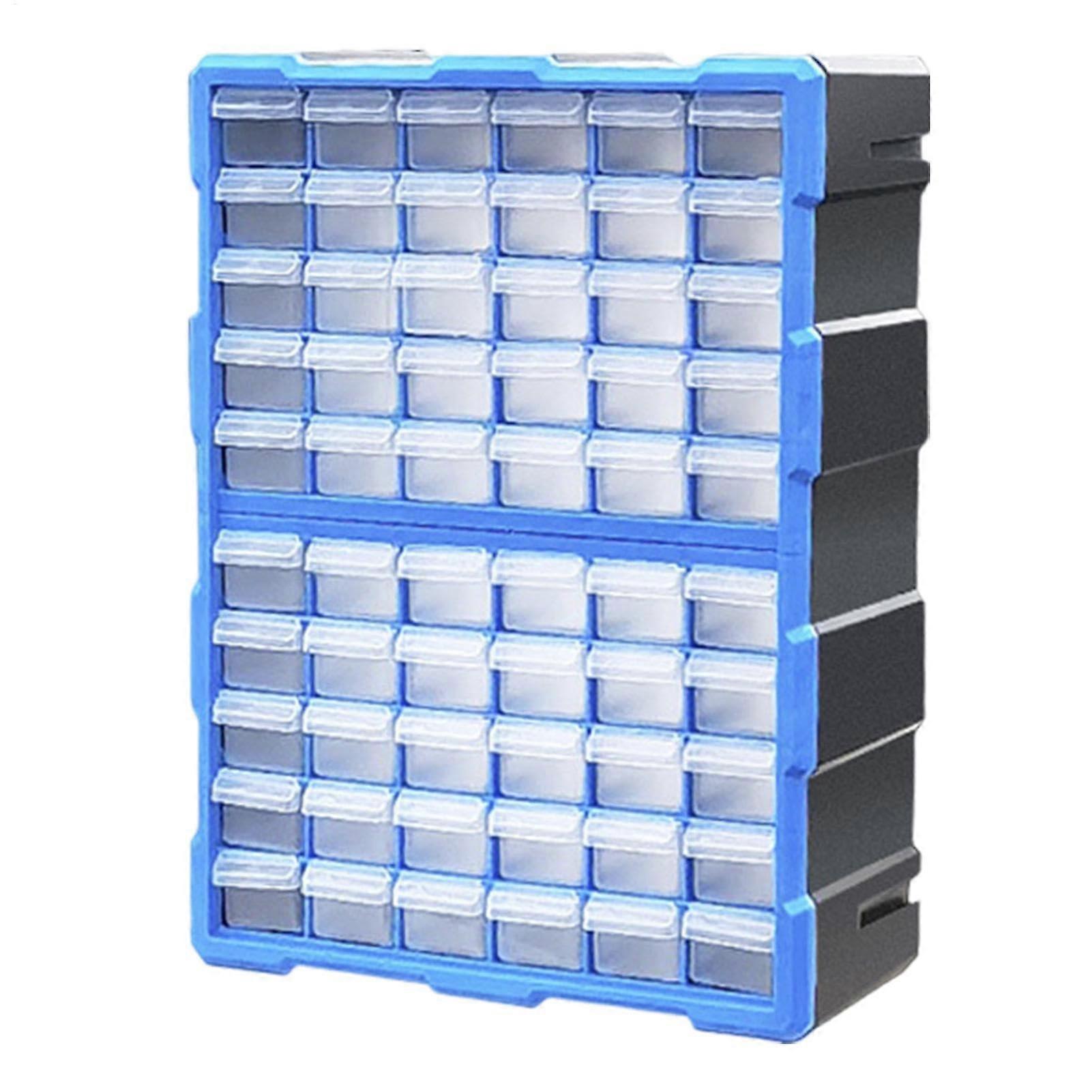 Small Parts Organizer, 60 Compartments Stackable Drawer Cabinet Hardware Storage