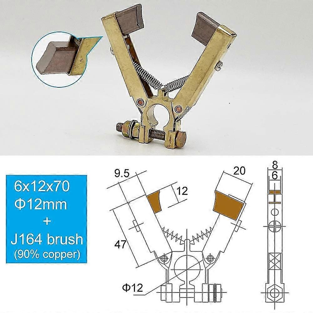V Shape Slip Ring Copper Carbon Brush Holder for Universal Packaging Machine Assembly