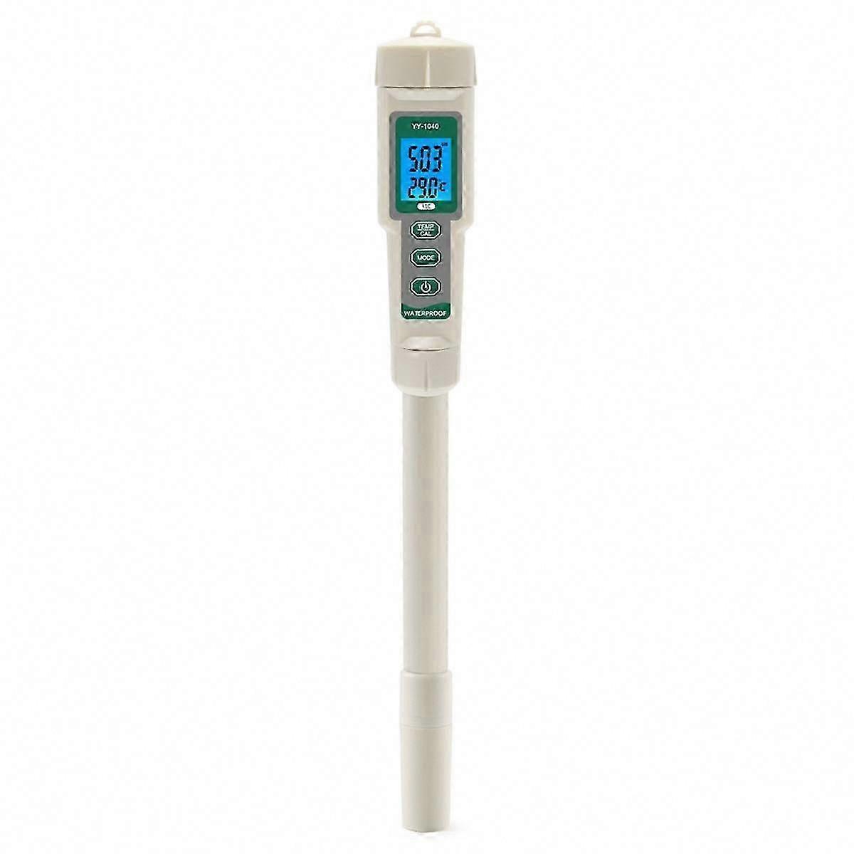 4 in 1 Hydroponic Meter - PH EC TDS TEMP Tester with Long Probes for Nutrient Solutions, Swimming Pools & Aquariums