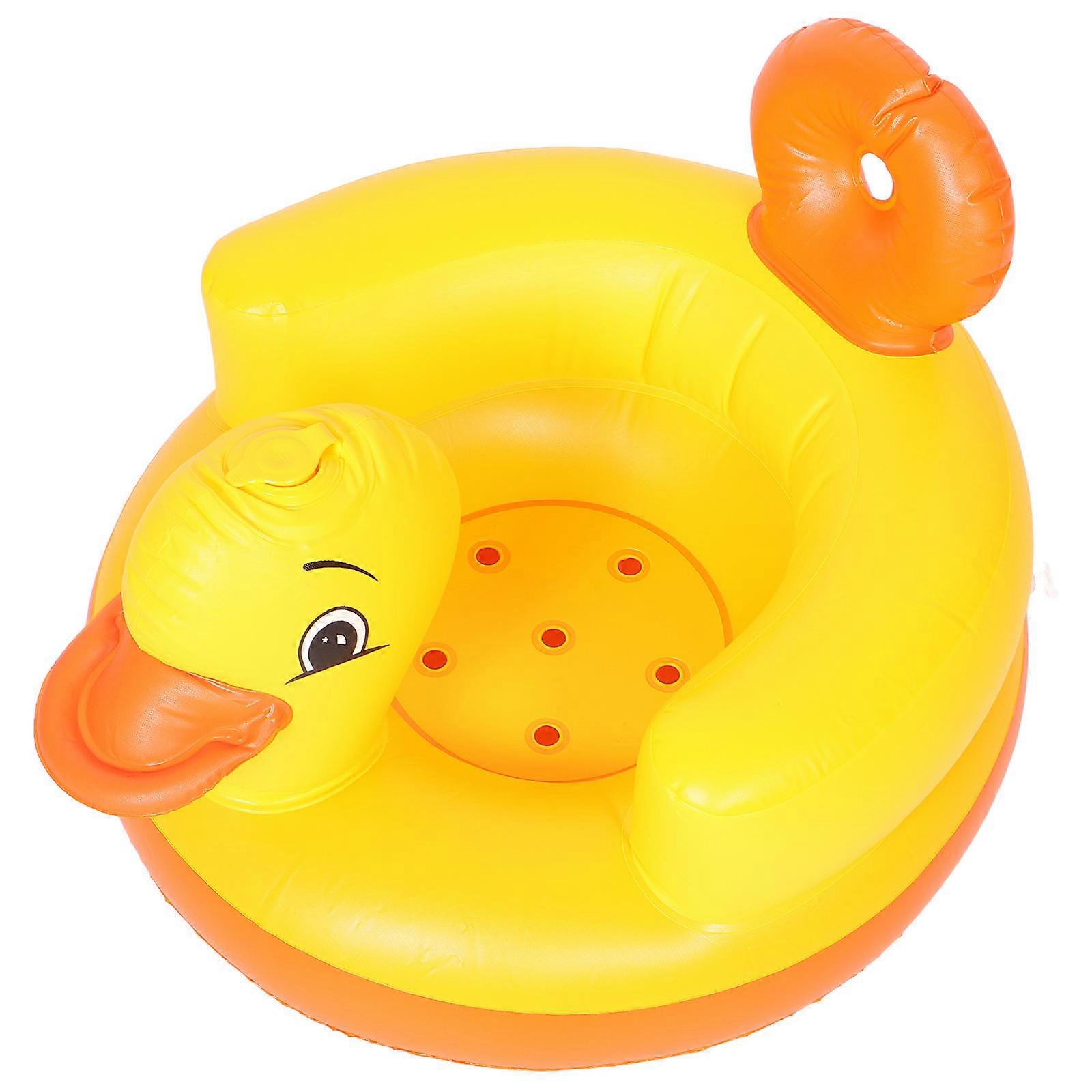 Duck Float PVC Portable Inflation Baby Chair Inflatable for Sitting Use