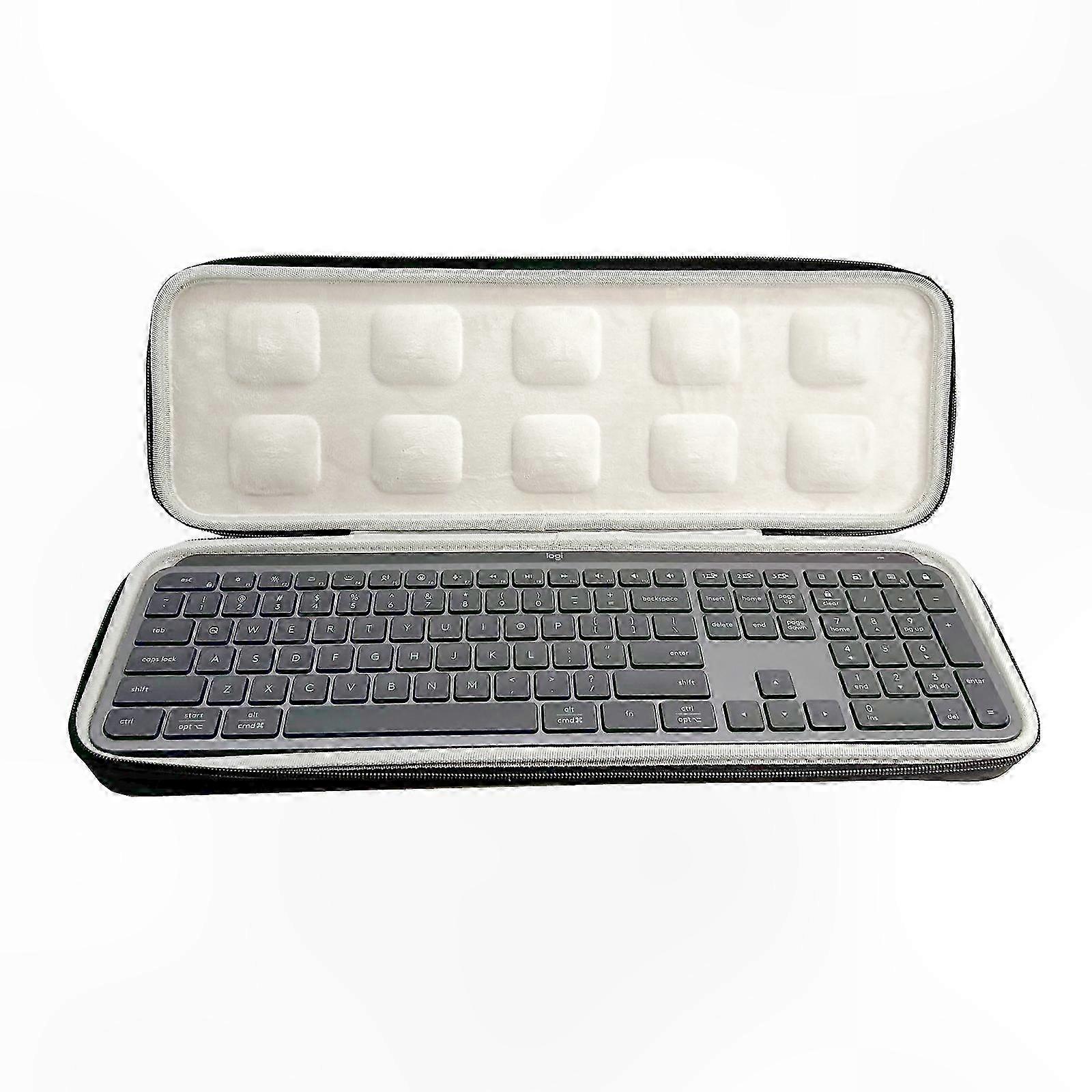 Keyboard Case for MX Keys S - Travel Storage Bag for Wireless Slim Keyboards