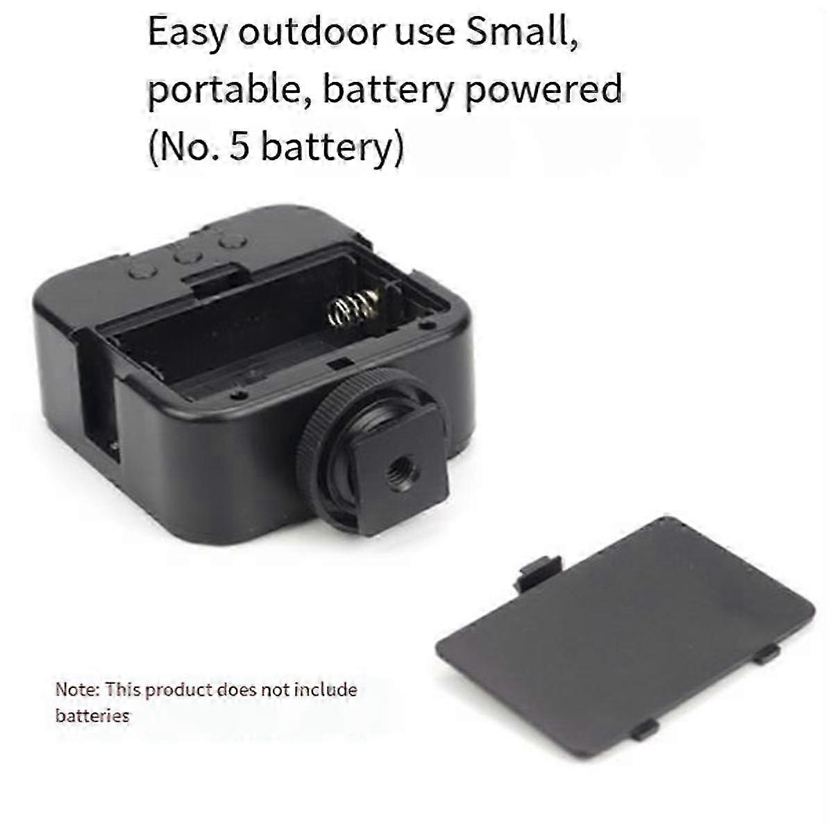 49 LED 5W Mini LED Video Light Photography 6500K Fill-in Lamp Dimmable Hot Shoe Mount Adapter for Universal Camera