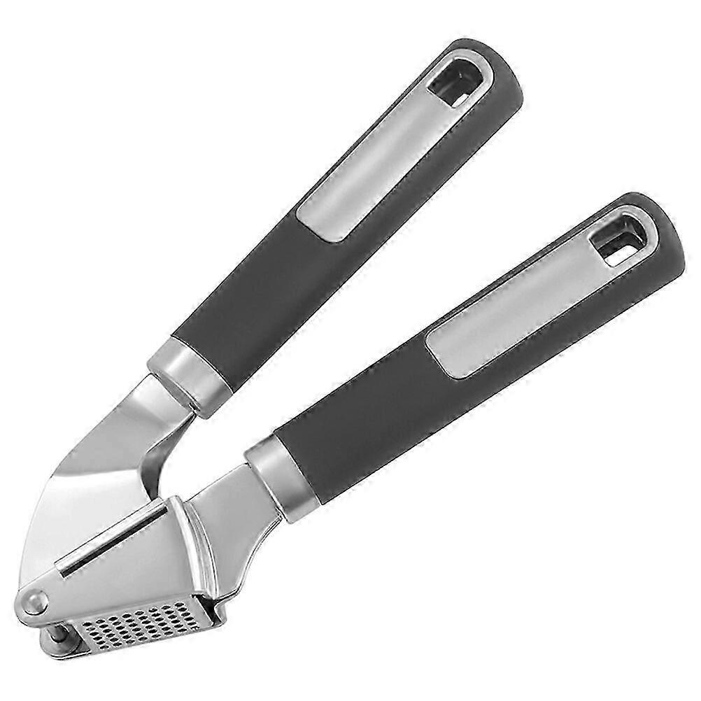 unbrand Acier inoxydable Presse à ail Cuisine Gadget Ergonomique Ail Broyeur Outil Manuel Presseur D
