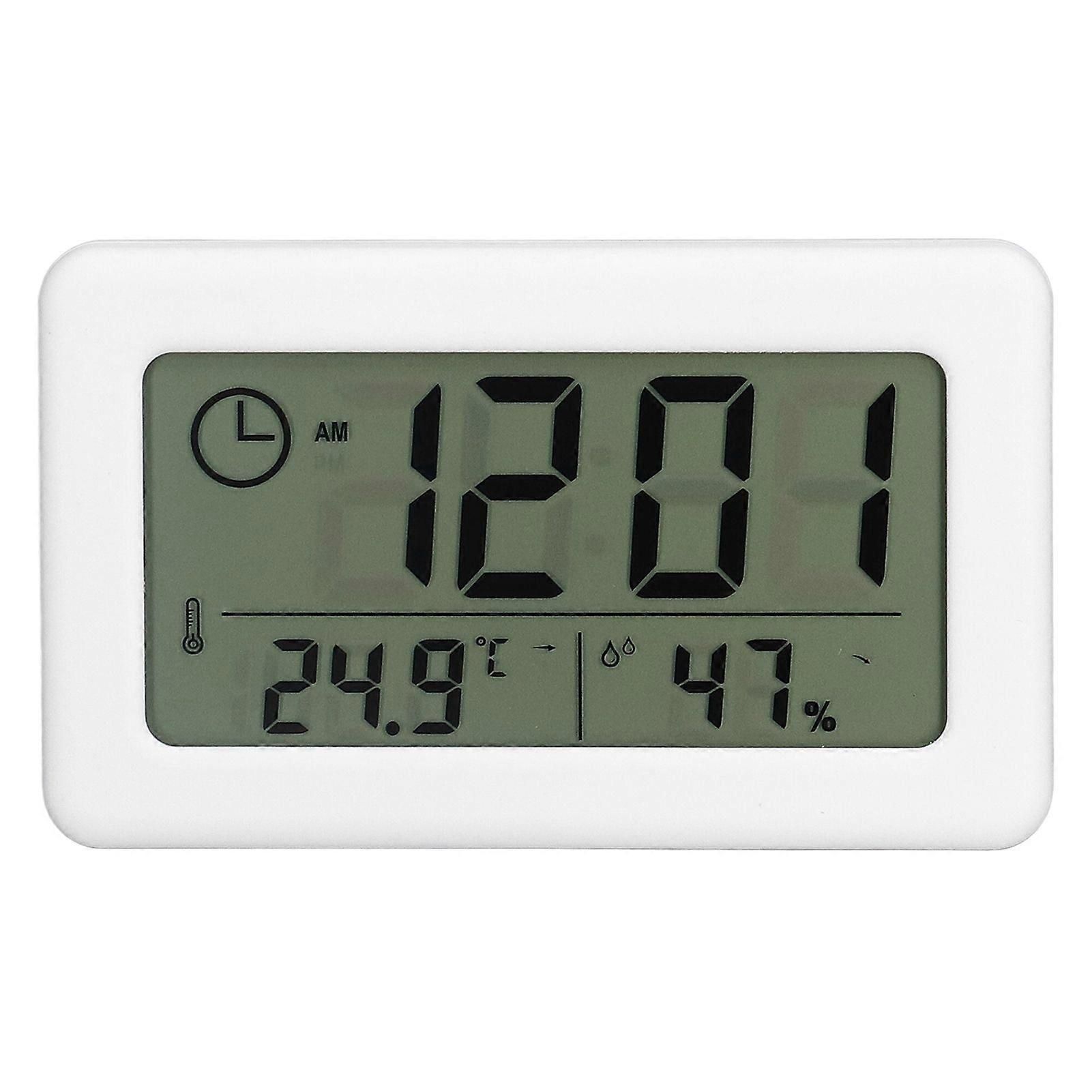 Digital Clock Simple Mini Special Mirror Design Portable Practical White Electronic Clock
