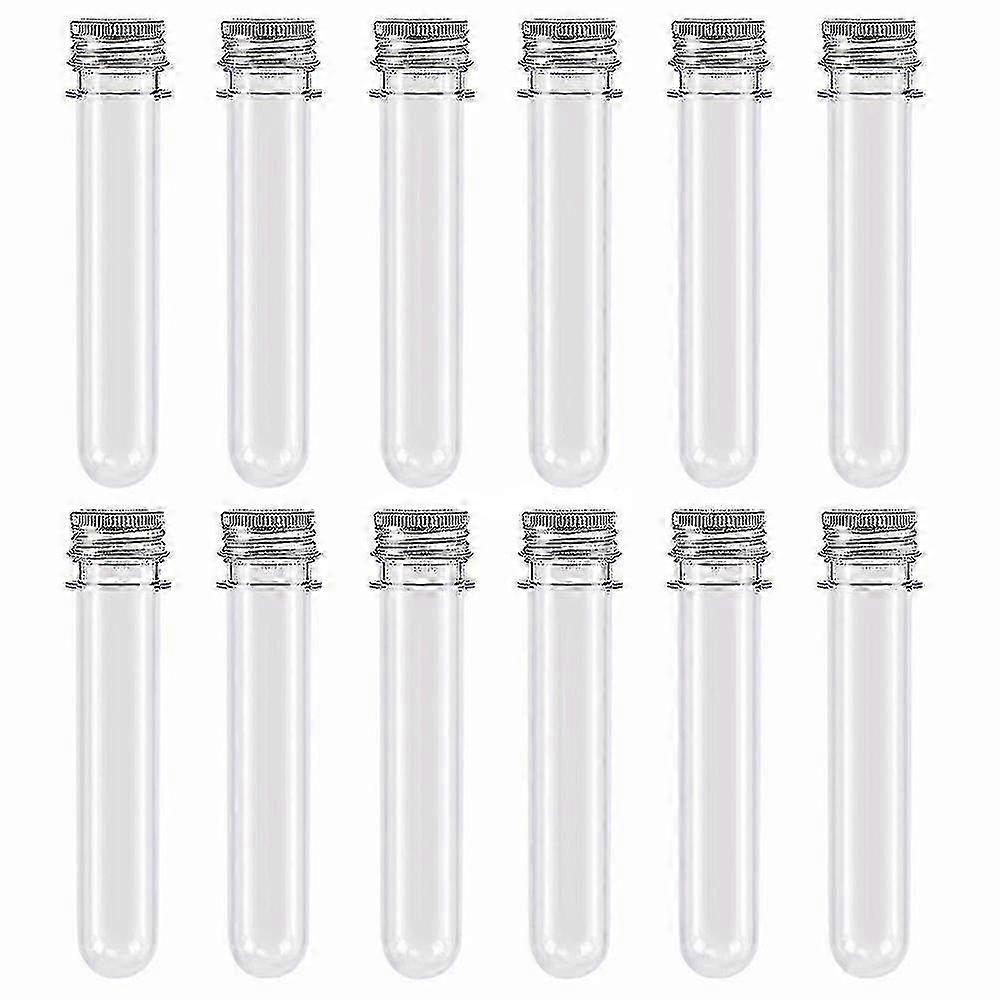 50 Pcs Plastic Test Tubes,45ml Clear Test Tube With Caps