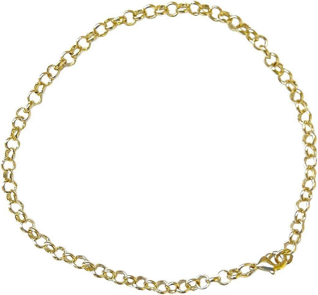 Anklet Gold Chain Ankle Bracelet | 9.5" Length | Chain with Mini Lobster Claw