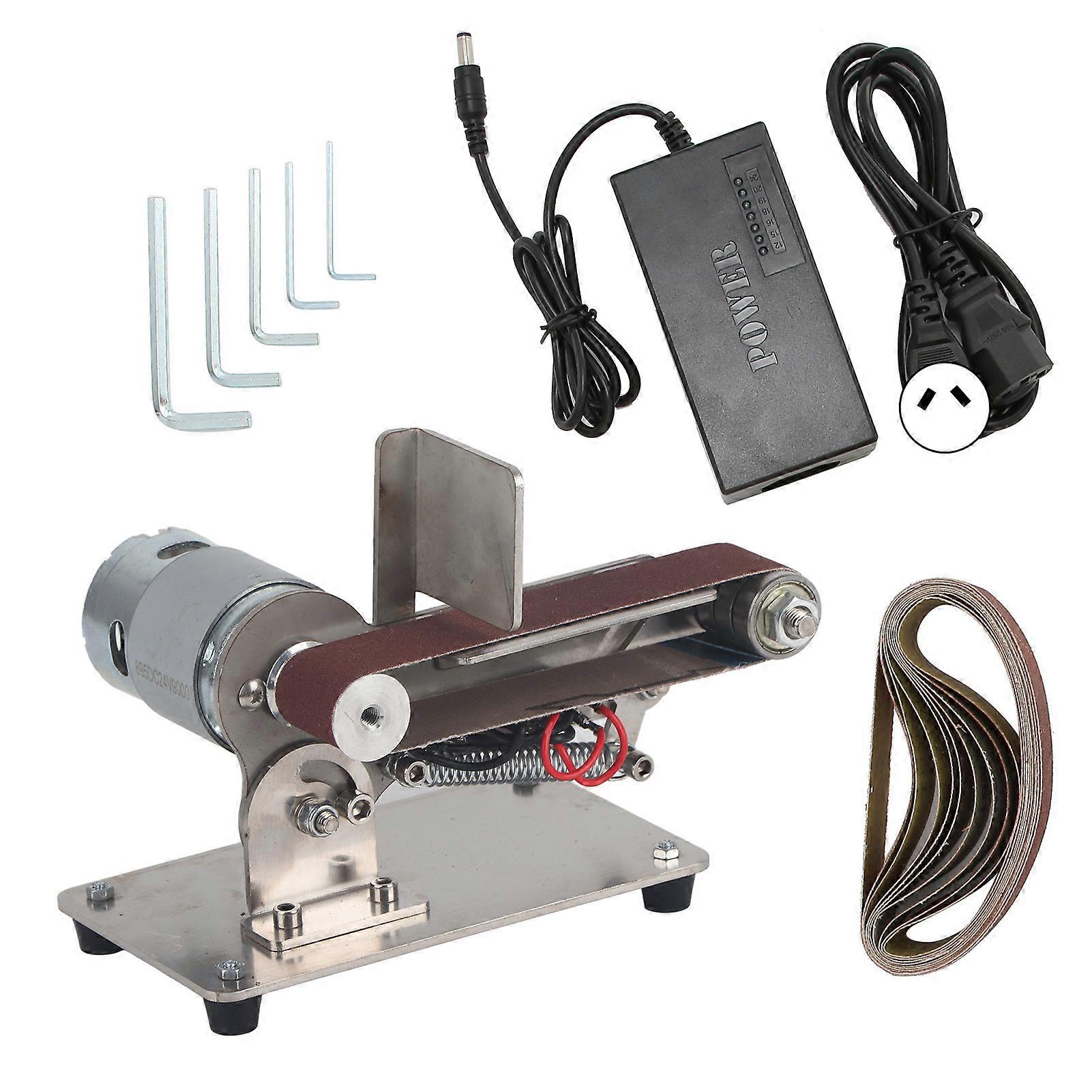 Belt Sander Mini Electric Adjustable Grinding Polishing Machine AC for DIY