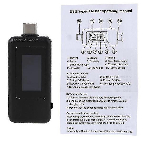 USB Tester Digital Voltmeter Ammeter Voltage Meter 1802c Multifunction, electronic tool.