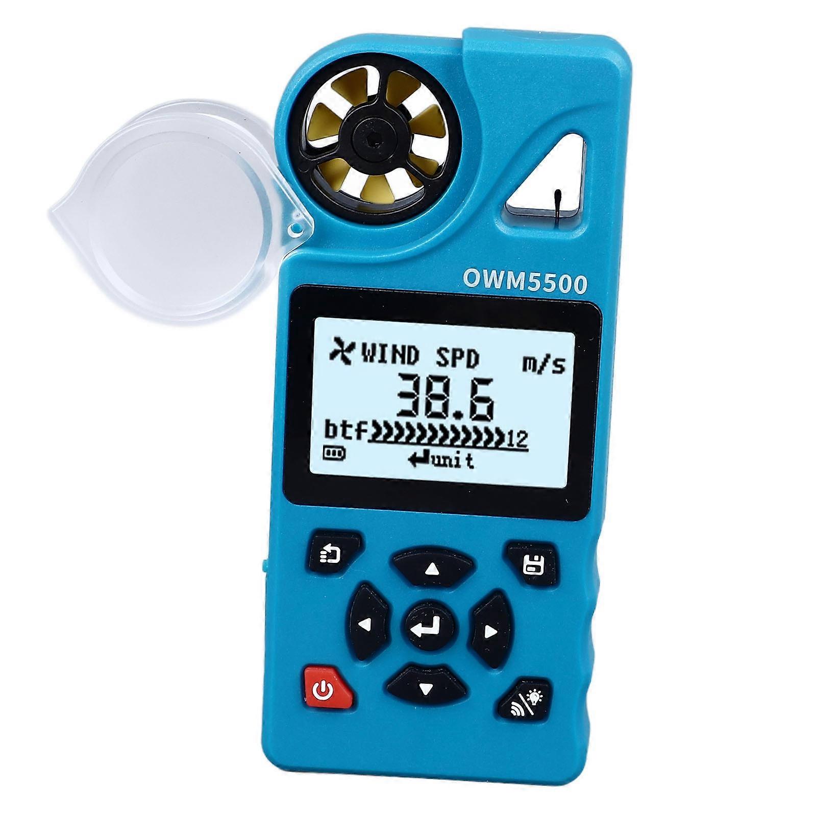 High Accuracy Wind Speed Meter with 2200mAh Battery & USB-C Charging