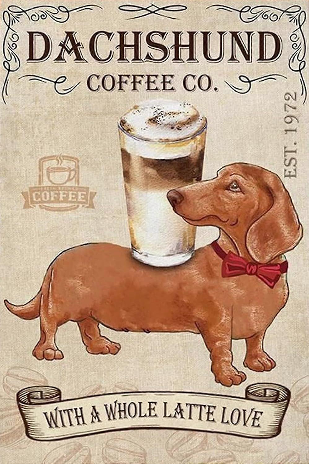 Træpuslespil Gravhund Hund Kaffe Puslespil til voksne og børn Udvikling Legetøj Spil Legetøj Gave