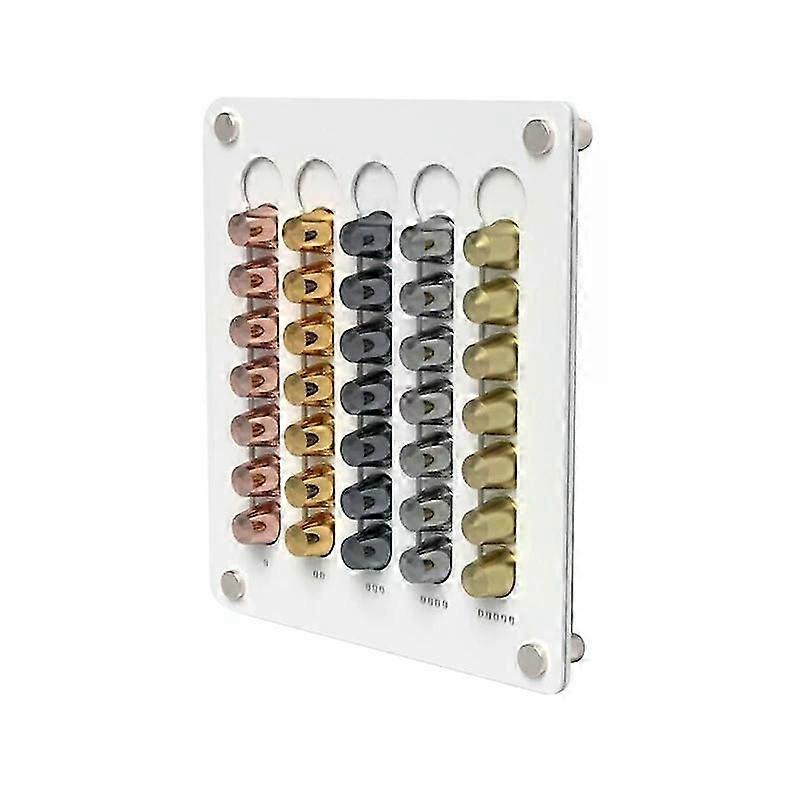 35 Pads Kaffeekapselaufbewahrung Display-Rack Wandmontierter transparenter Kaffeekapselhalter Kaffeegeschirr Nespresso-Kapselhalter