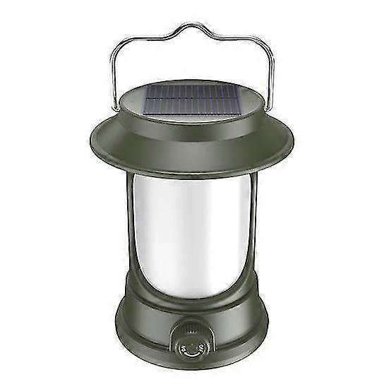 LED Camping Lantern Dimmable Multiple Lighting Modes Waterproof Solar-powered Emergency Light Portable Lamp