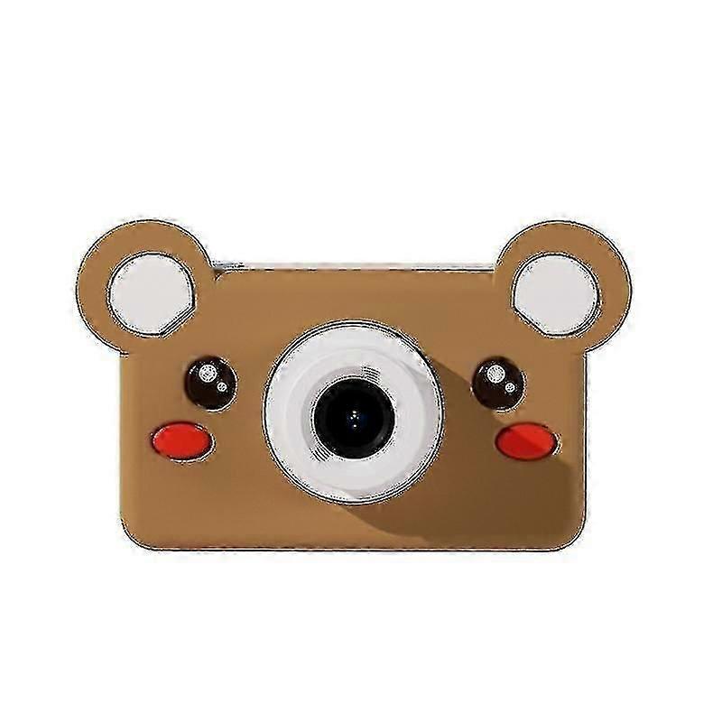 C1 2-inch Ips 32mp Screen Kids Camera Hd Small 1080p Digital Slr Camera For Photography-brown Bear
