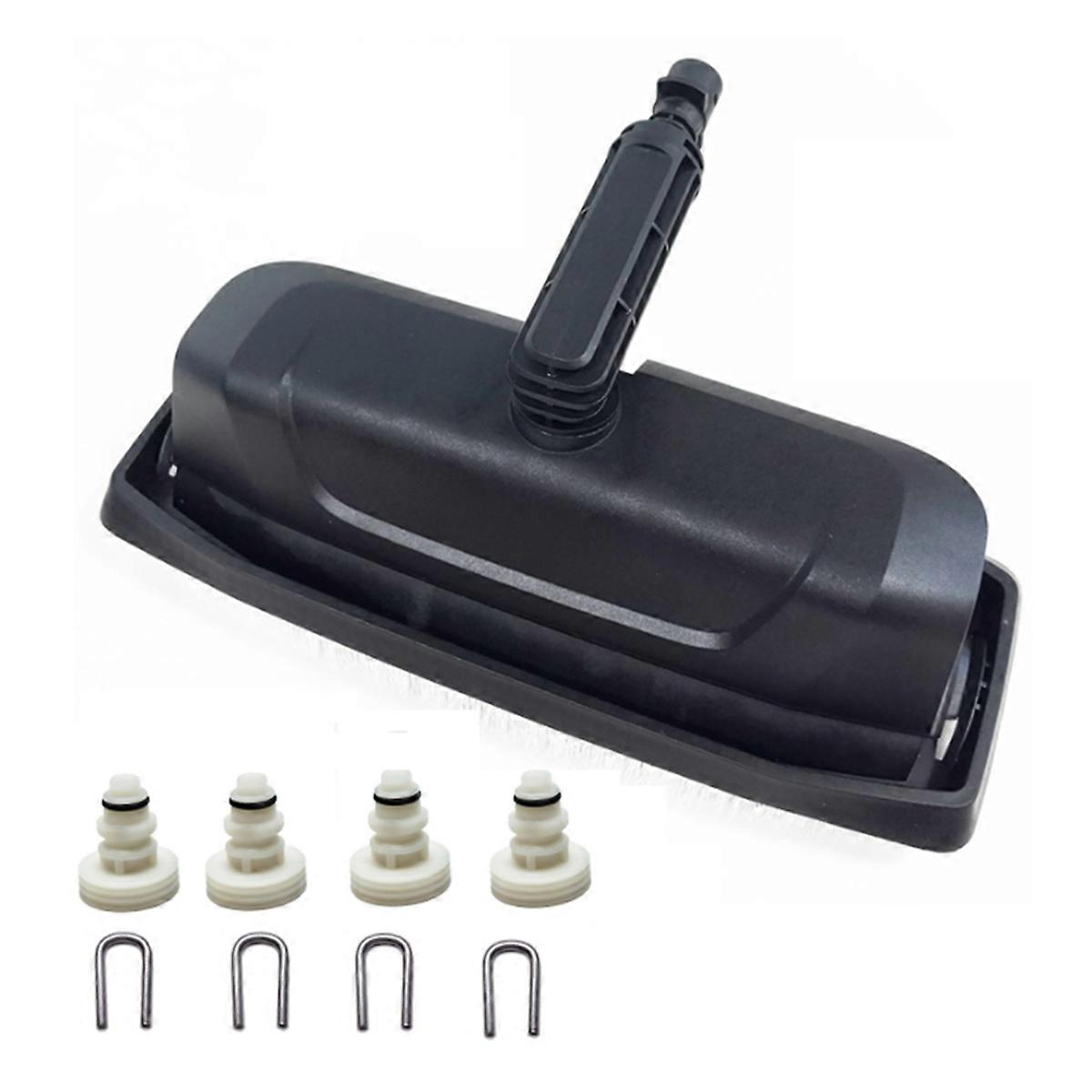 Brush with nozzle for