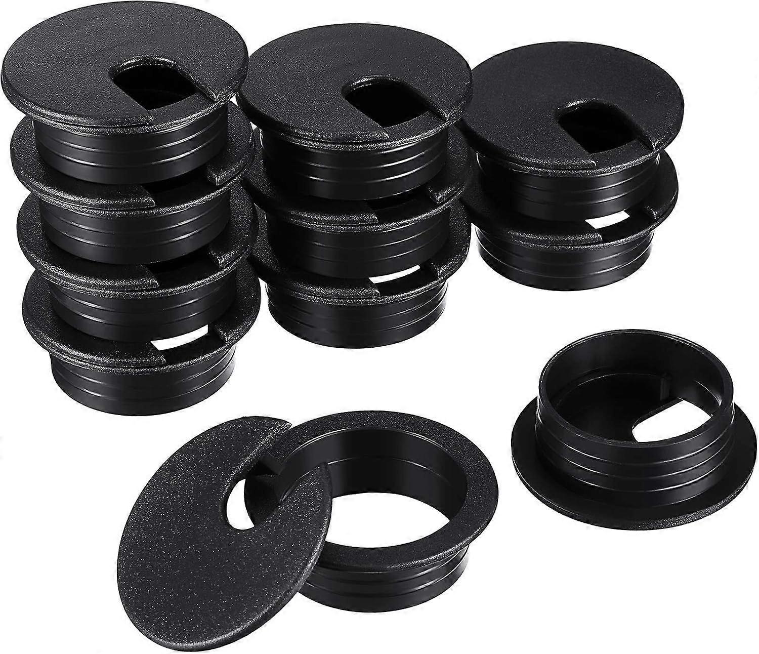 Desk Grommet,BR-Vie Plastic Desk Cable Hole Cover Grommet for Computer Table Wire Organize