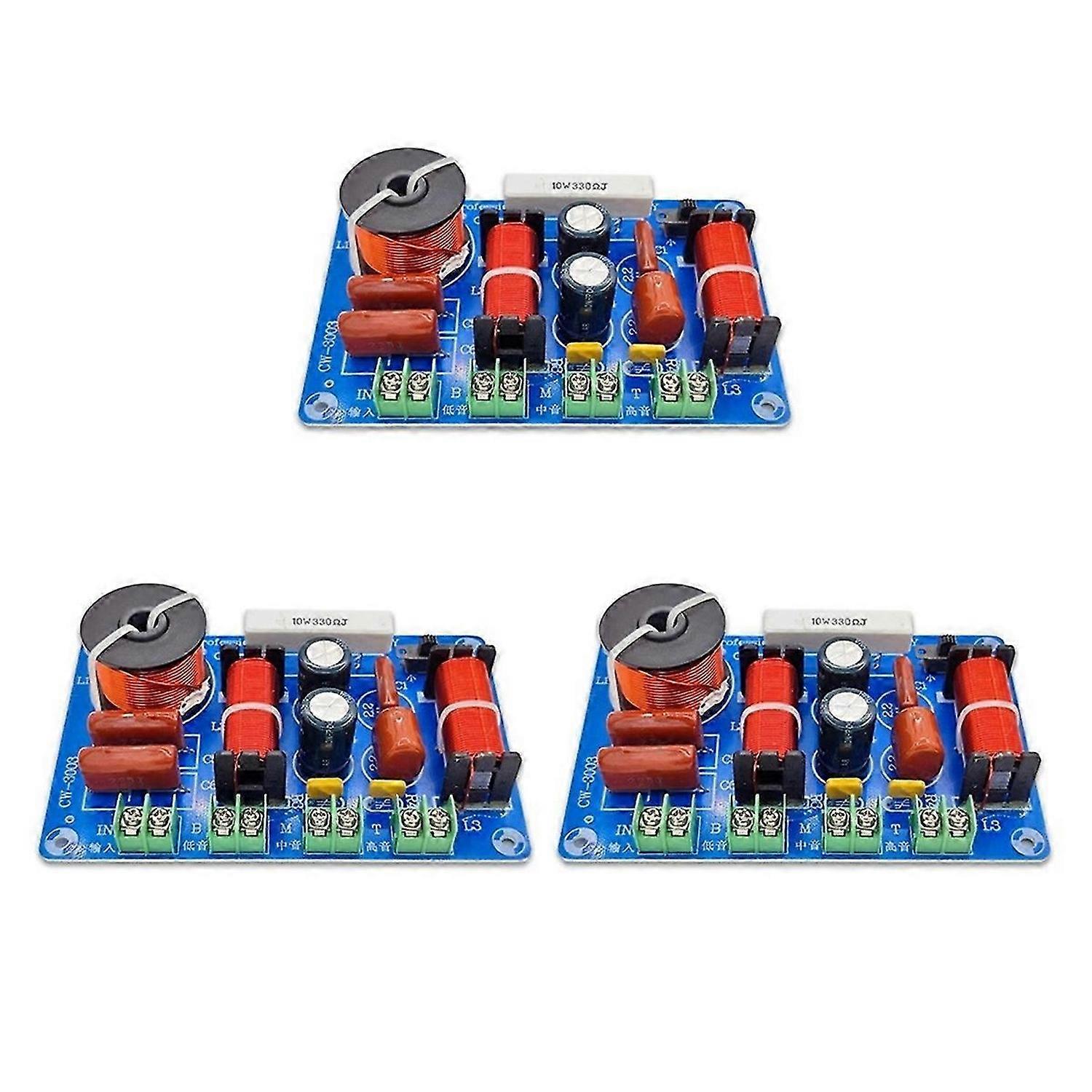 3-Pack High,Medium and Low Speaker Retrofit Crossover 3-Way Audio