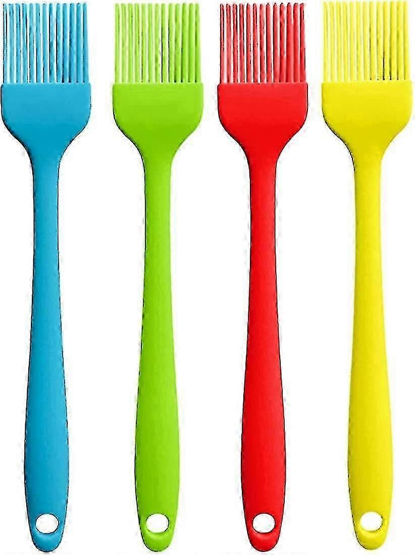 Pastry Basting Brush, Silicone Heat Resistant Sauce Butter Oil Baking Cooking Brush Silicone Brush Bbq Brush Silicone Brush Diy Baking Tool(4pcs Z