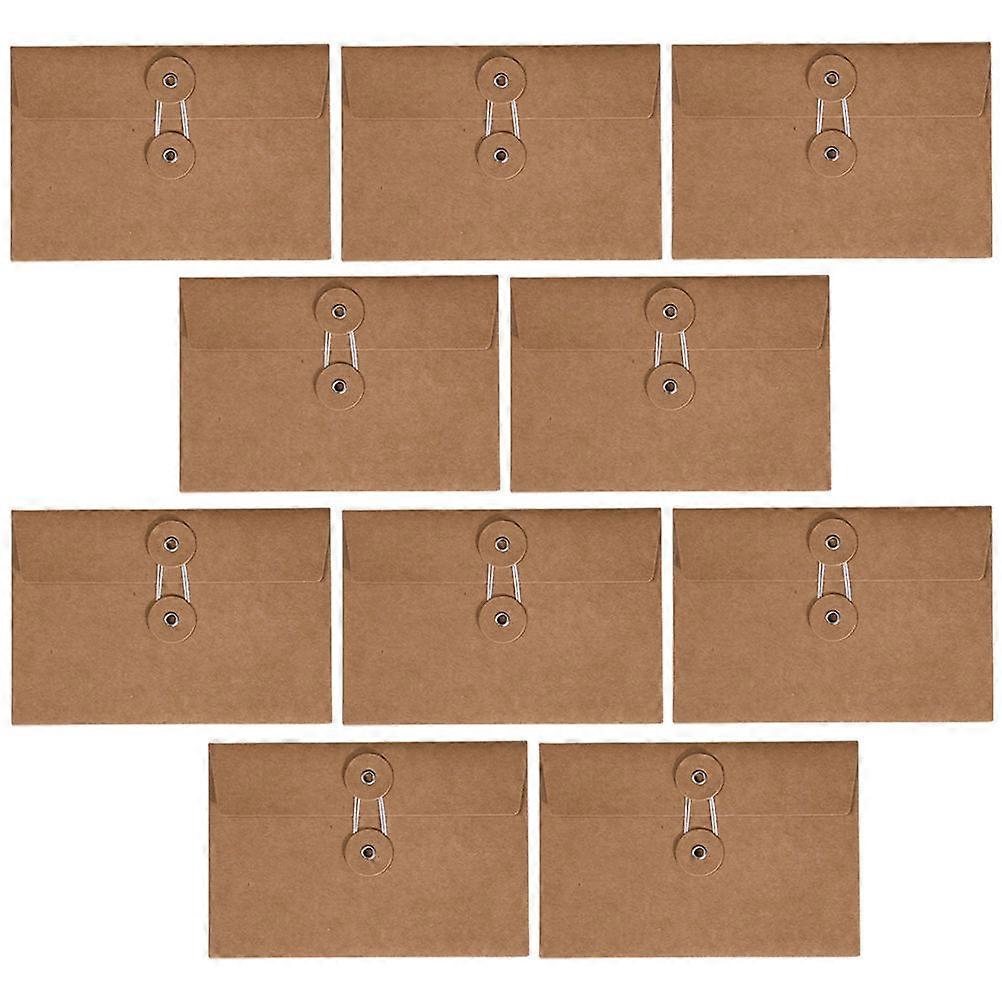 Kraft Paper Office Invitation Envelopes for Letter Storage 10Pcs