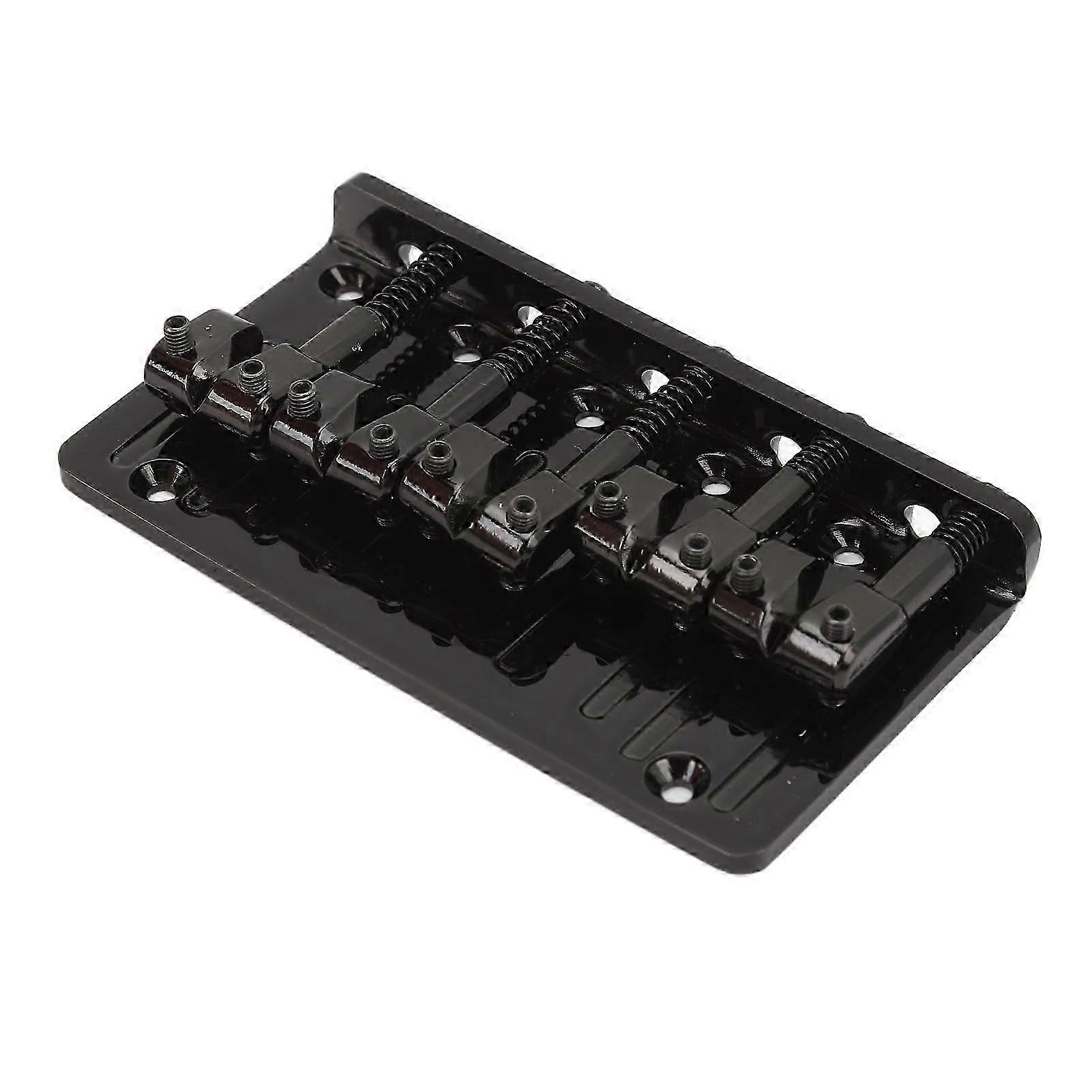 1.5-string electric bass bridge zinc alloy material adjustable saddle retro black