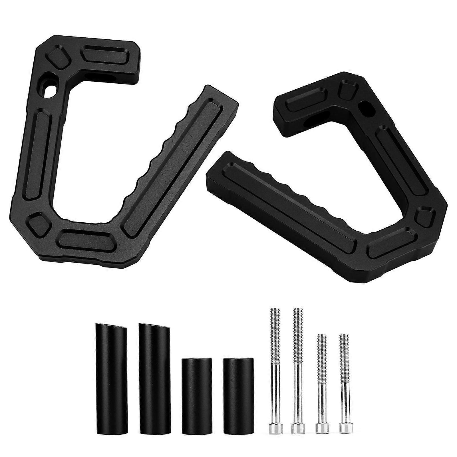 Car Road Front Grab Handle Aluminum Alloy Replacement for Jeep Wrangler JK 20072018Black