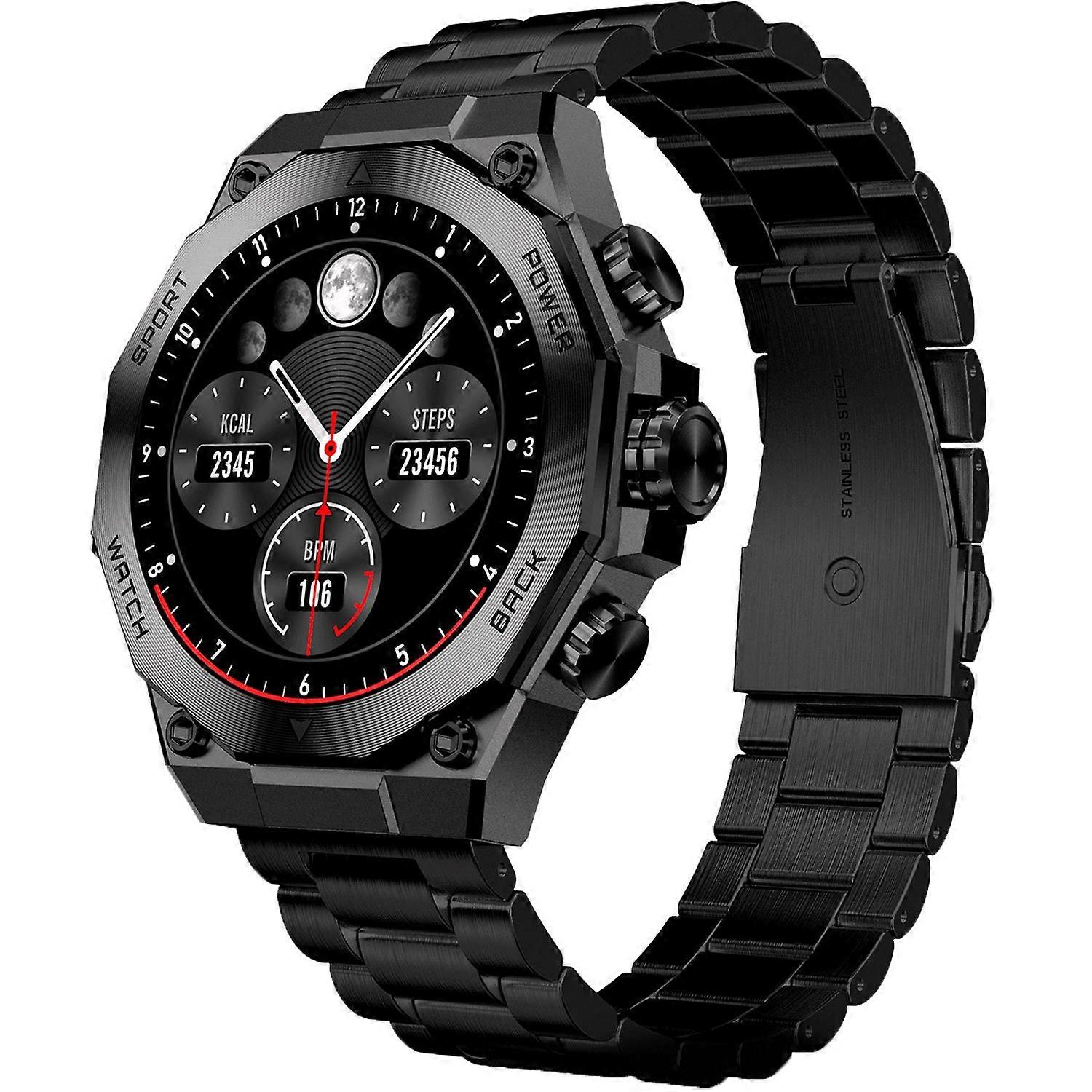 Smartwatch Titanium - Zwart