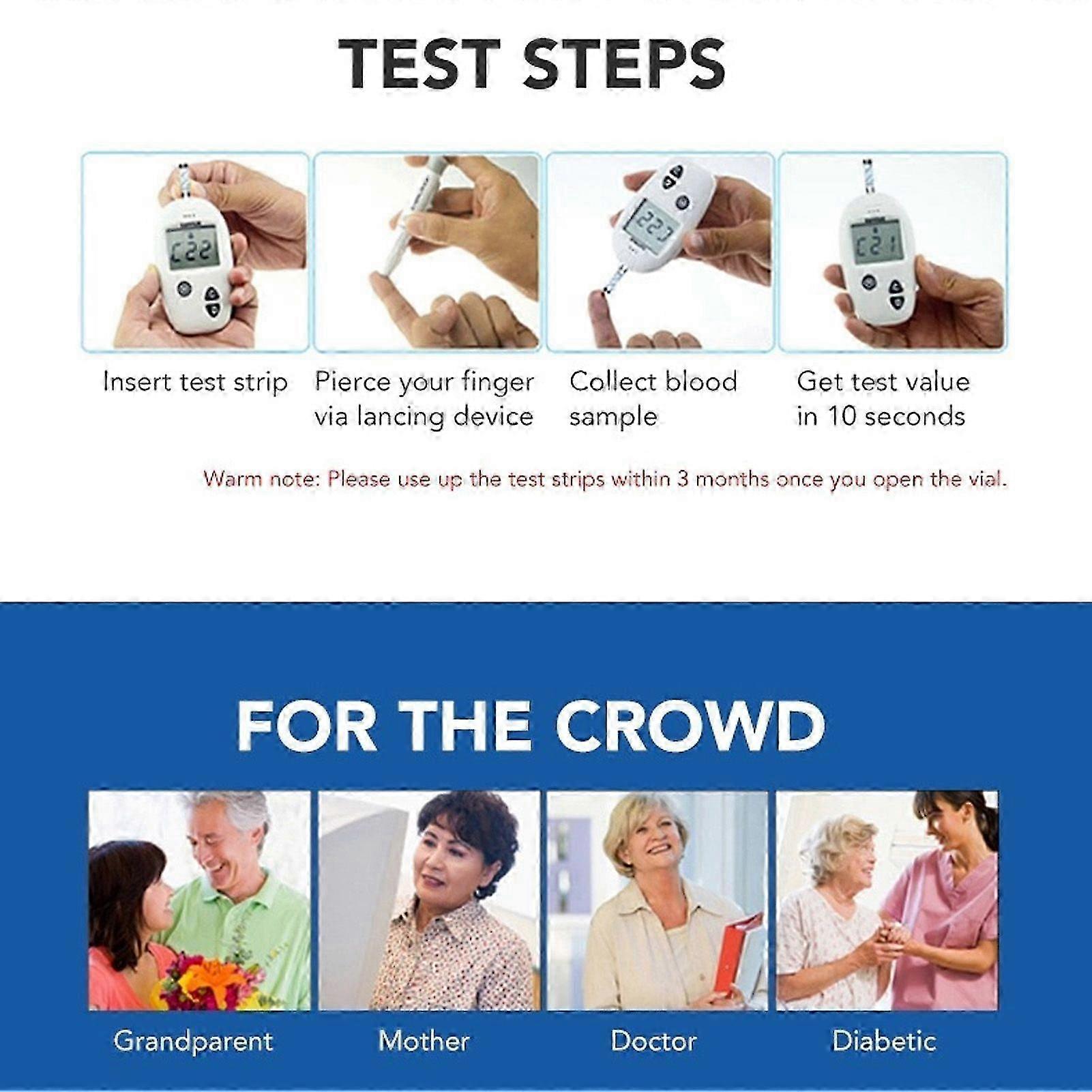 suitable for 2025 Latest Model Blood Glucose Monitor Kit All in One Glucometer Automatic Ac...-jc