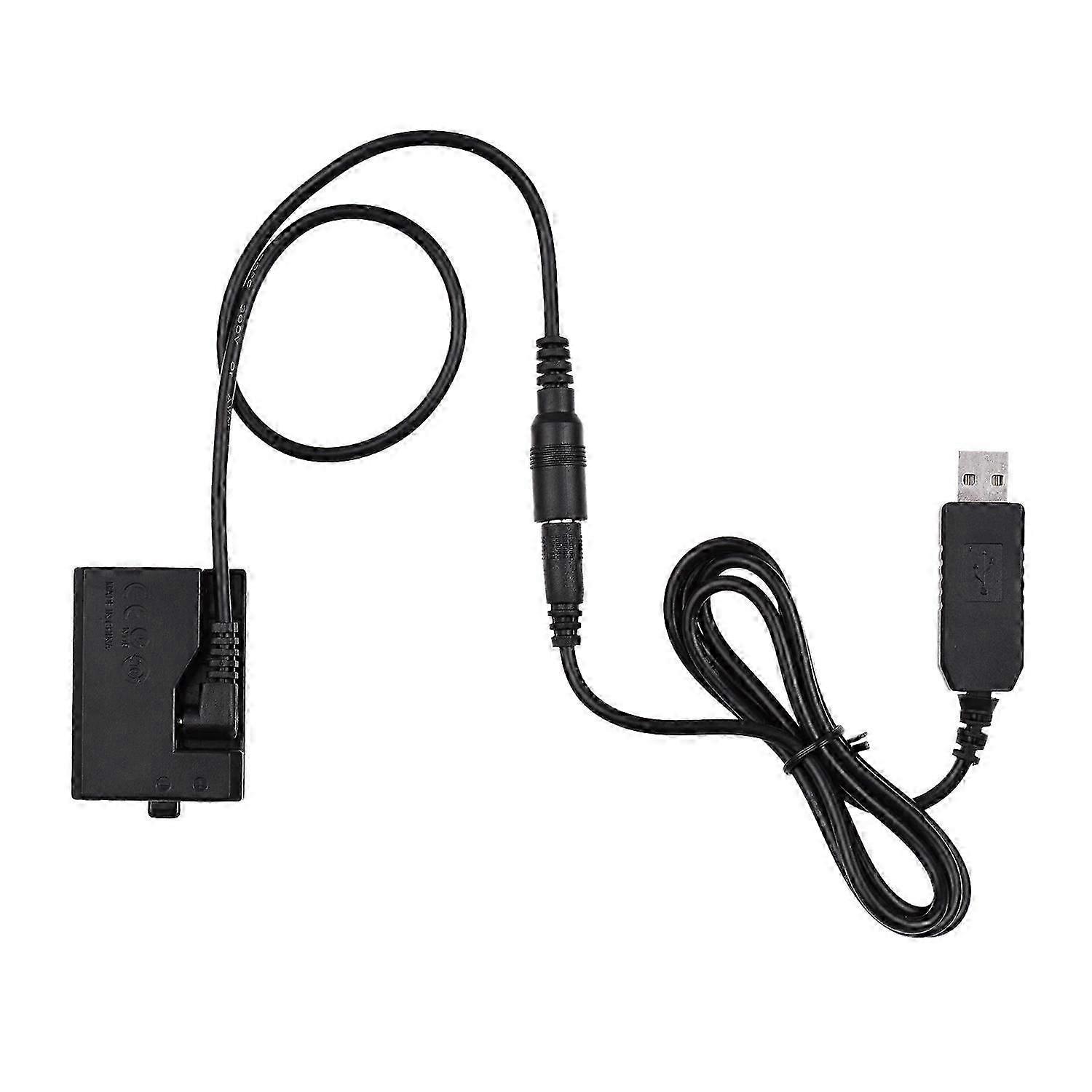 -E10 5V USB Dummy Battery DC Coupler Adapter(Replacement for LP-E10) for Rebel T3/T5/T6/T7/T100