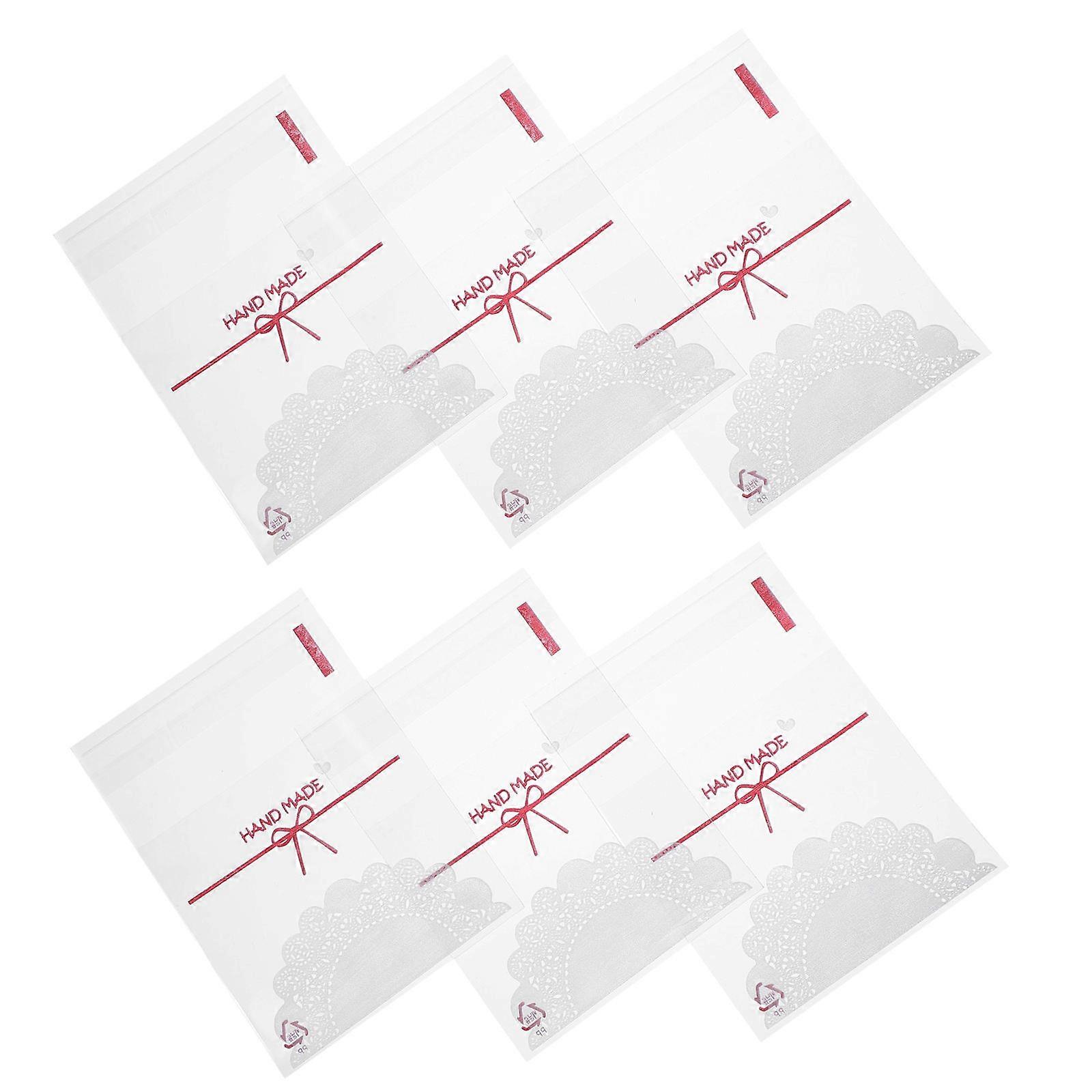 Self Sealing Opp Bags for Storage Use 100Pcs Transparent Cellophane Cookie Bags