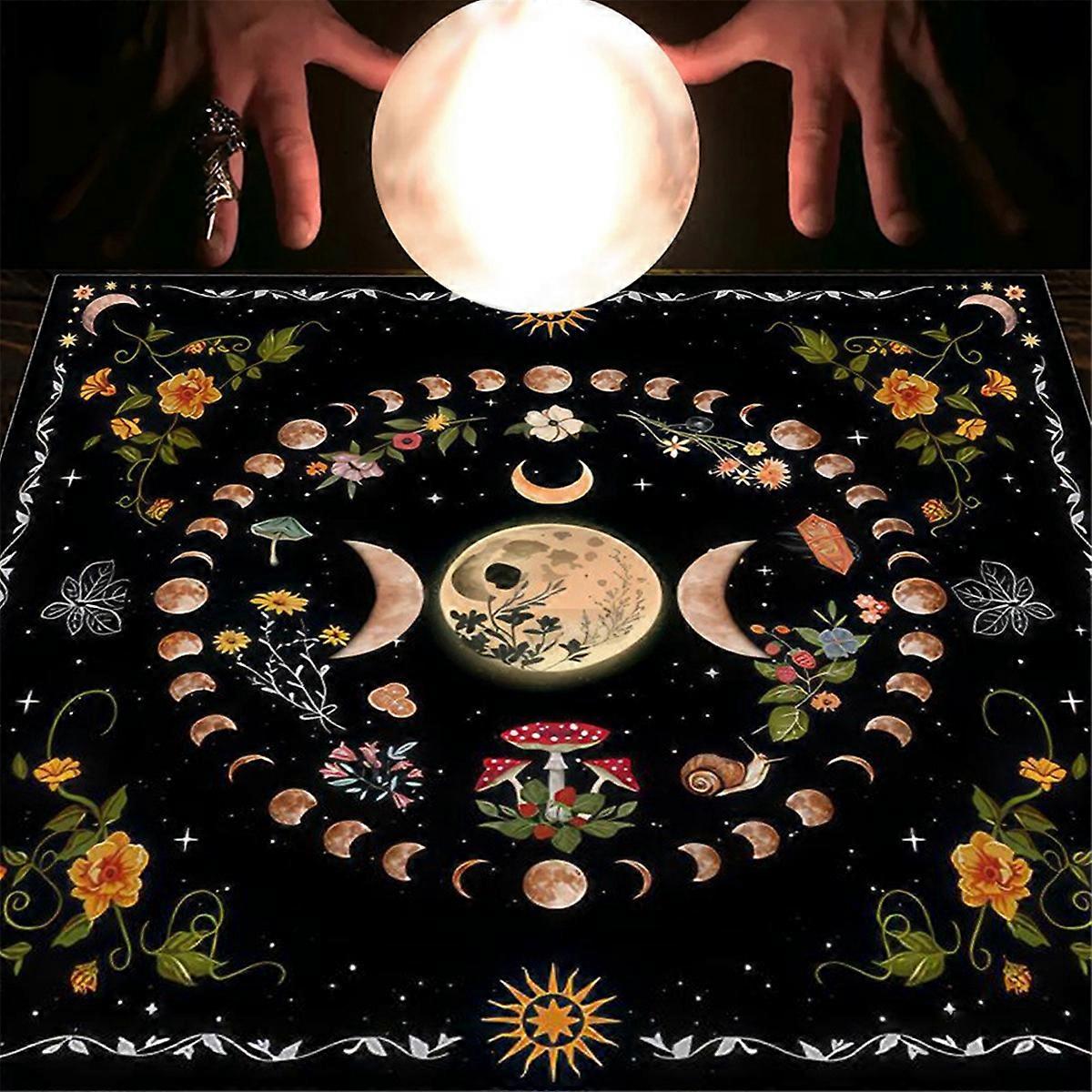 Tarot Card Tablecloth,Fortune Telling Card Mat,Board Game Cloth Mat,A