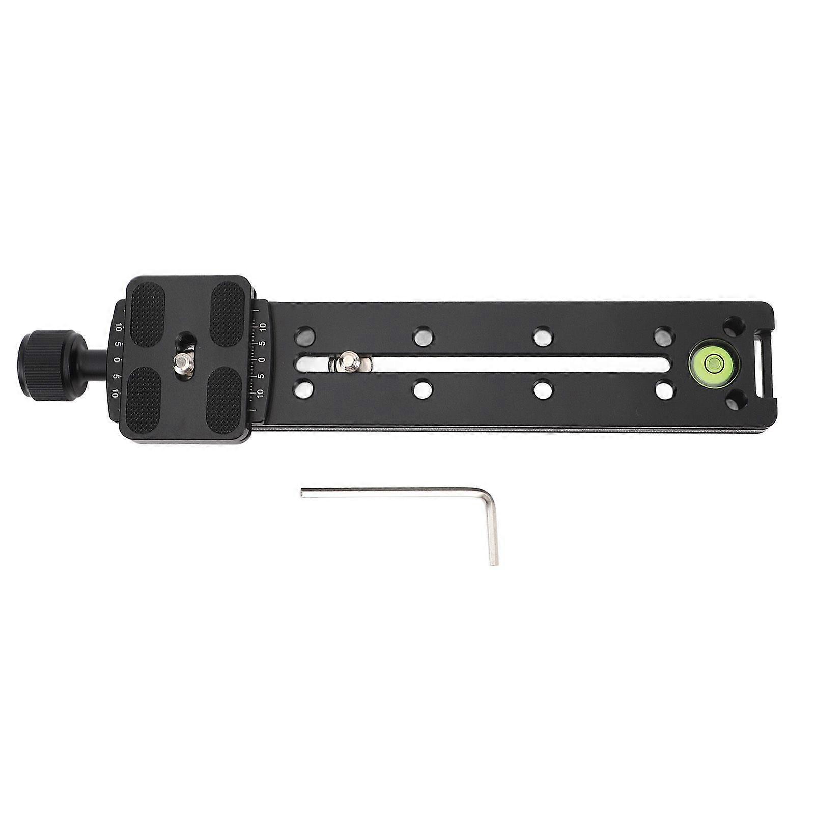 Rail Nodal Slide Clamp Aluminum 1/4inch Screw Scale Level for Arca Nodal Slide Quick Release Clamp for Ball Heads Microphones