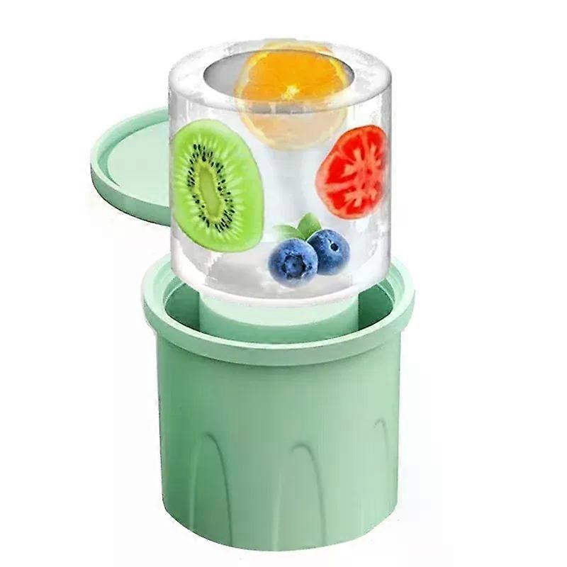 Large Ice Cube Tray Silicone Cylinder Ice Cube Molds for 40oz Tumbler Cup Ice Maker Freezer with Lid Ice Drink Cocktail Coffee