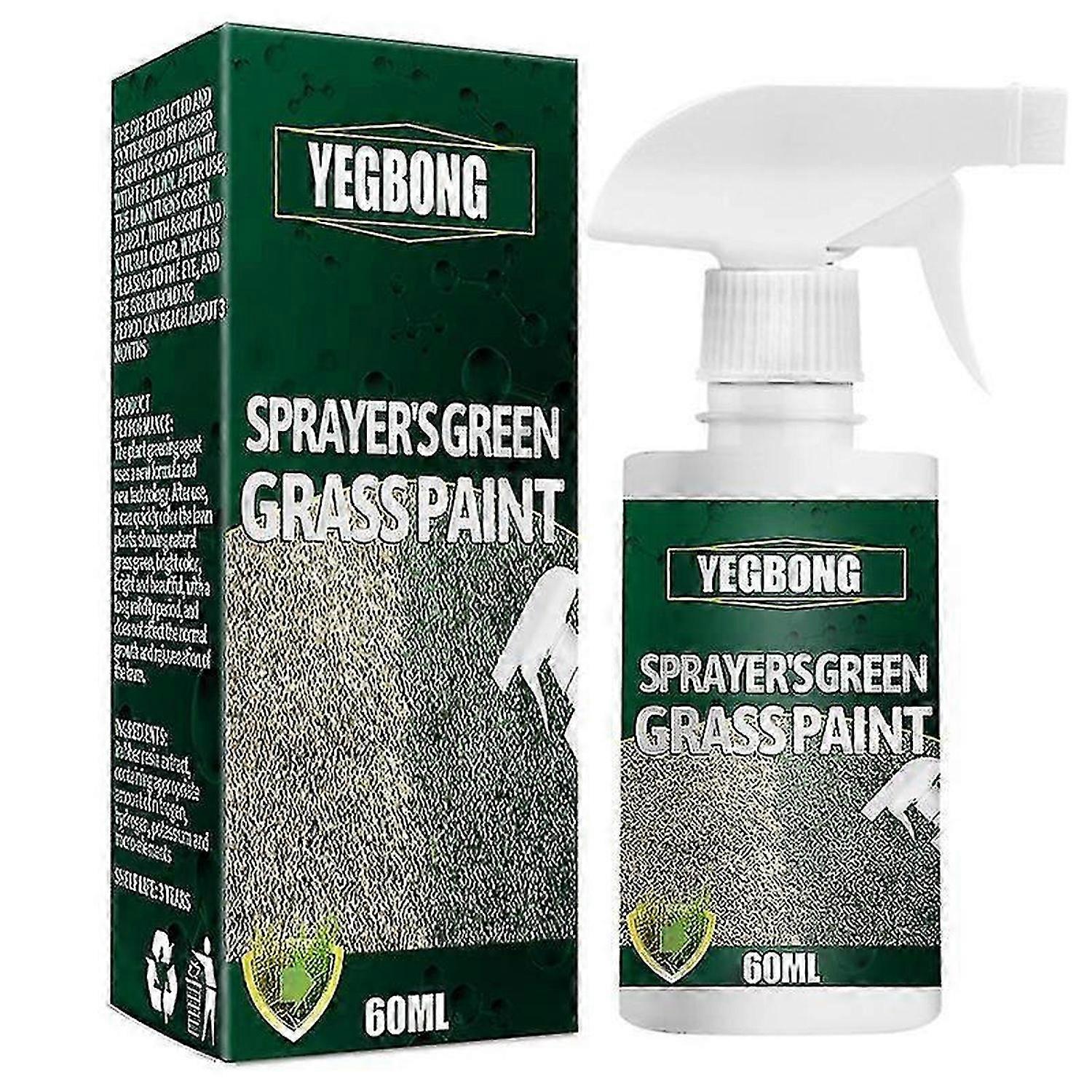 1-3x grønt græsmaling spray 60ml langtidsholdbar fodboldbane græsmaling spray forbedre pletvis sovende gulnende græs til græs græs
