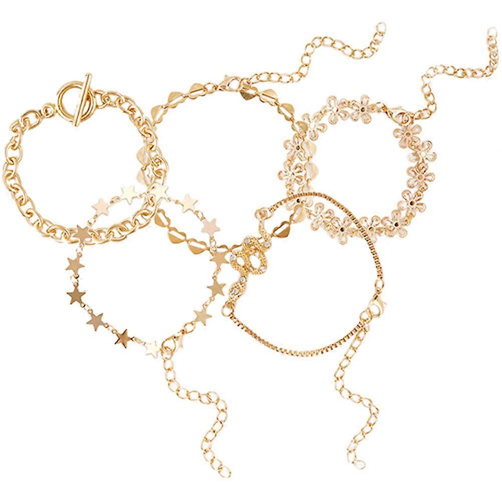 Wrist Bracelet Layered Bracelets for Wear 25Pcs Stackable Jewelry