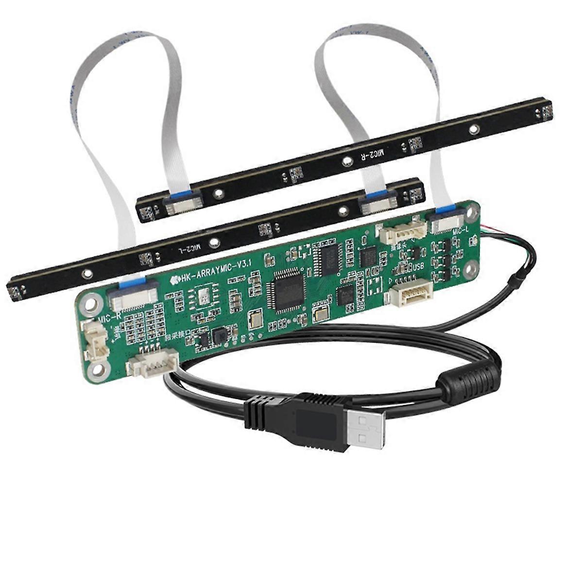 8 Array Microphone directionnel Suppression de la prise de son linéaire USB à 180 degrés