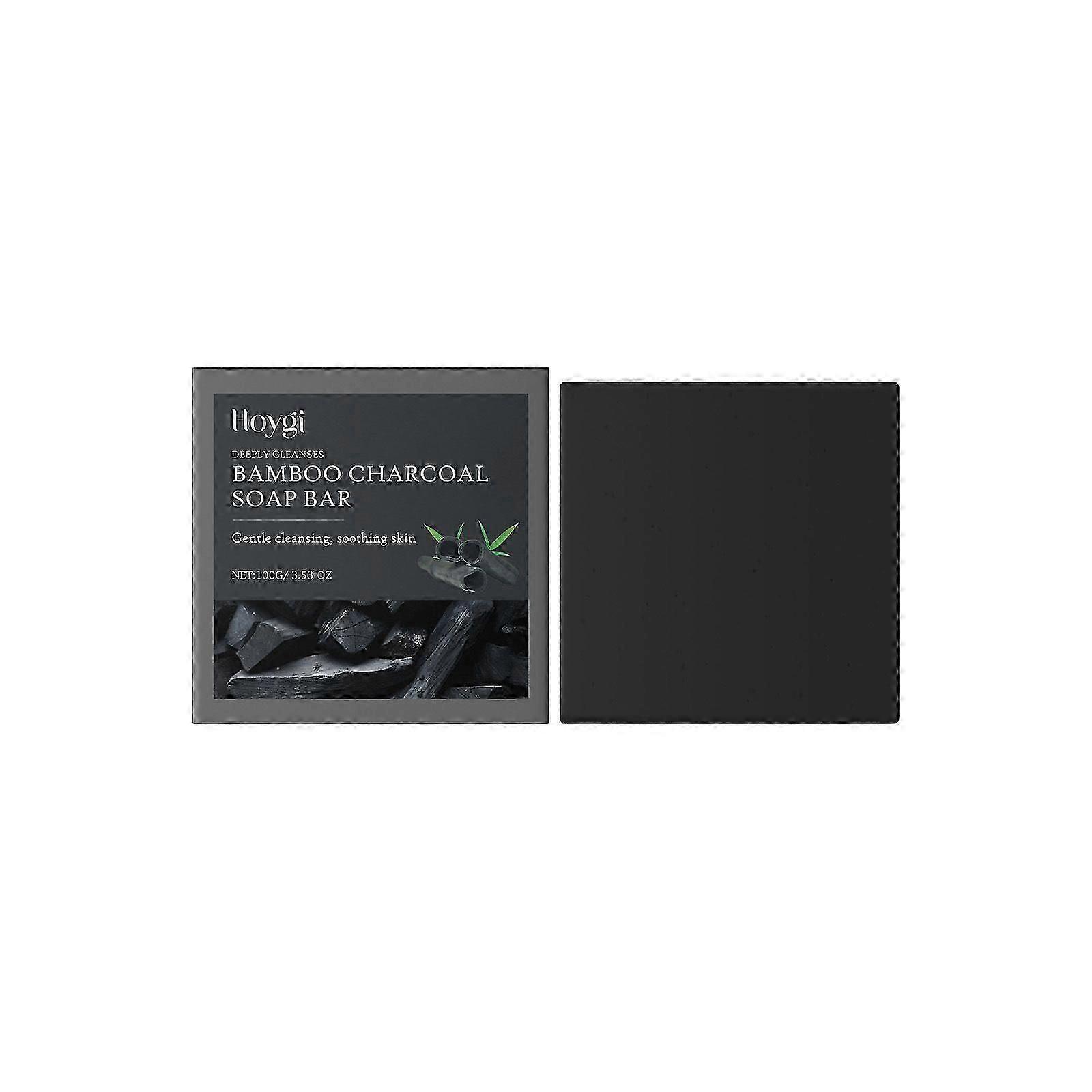 Natural Soap Bar - Bamboo Charcoal Soap for Men and Women - Handmade, Unscented, Exfoliating and Cleansing Bar for All Skin Types
