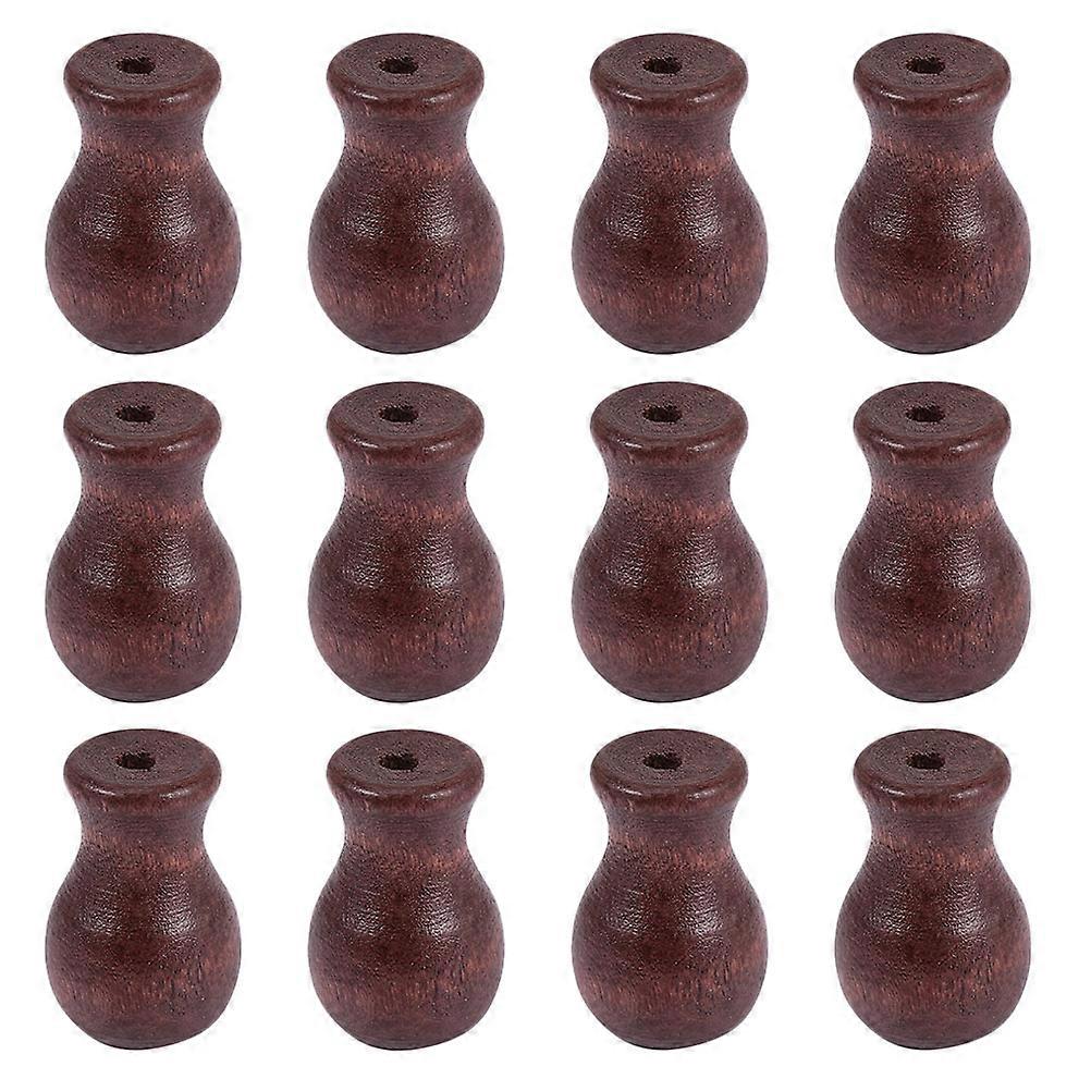 Wood Blinds Parts for Cord Drapery 48Pcs Brown Window Blind Tassels