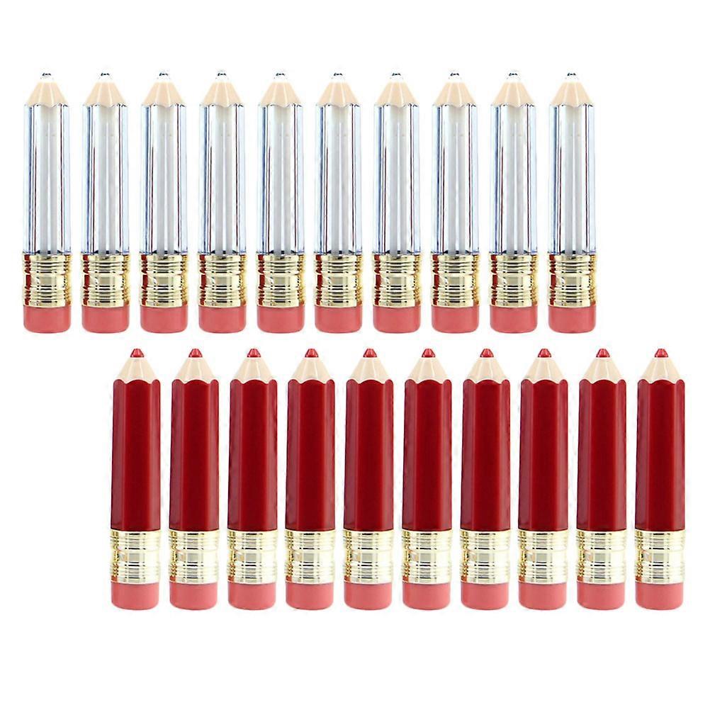 Refillable Lip Gloss Container Pencil Shaped for Storage 60Pcs Assorted Color