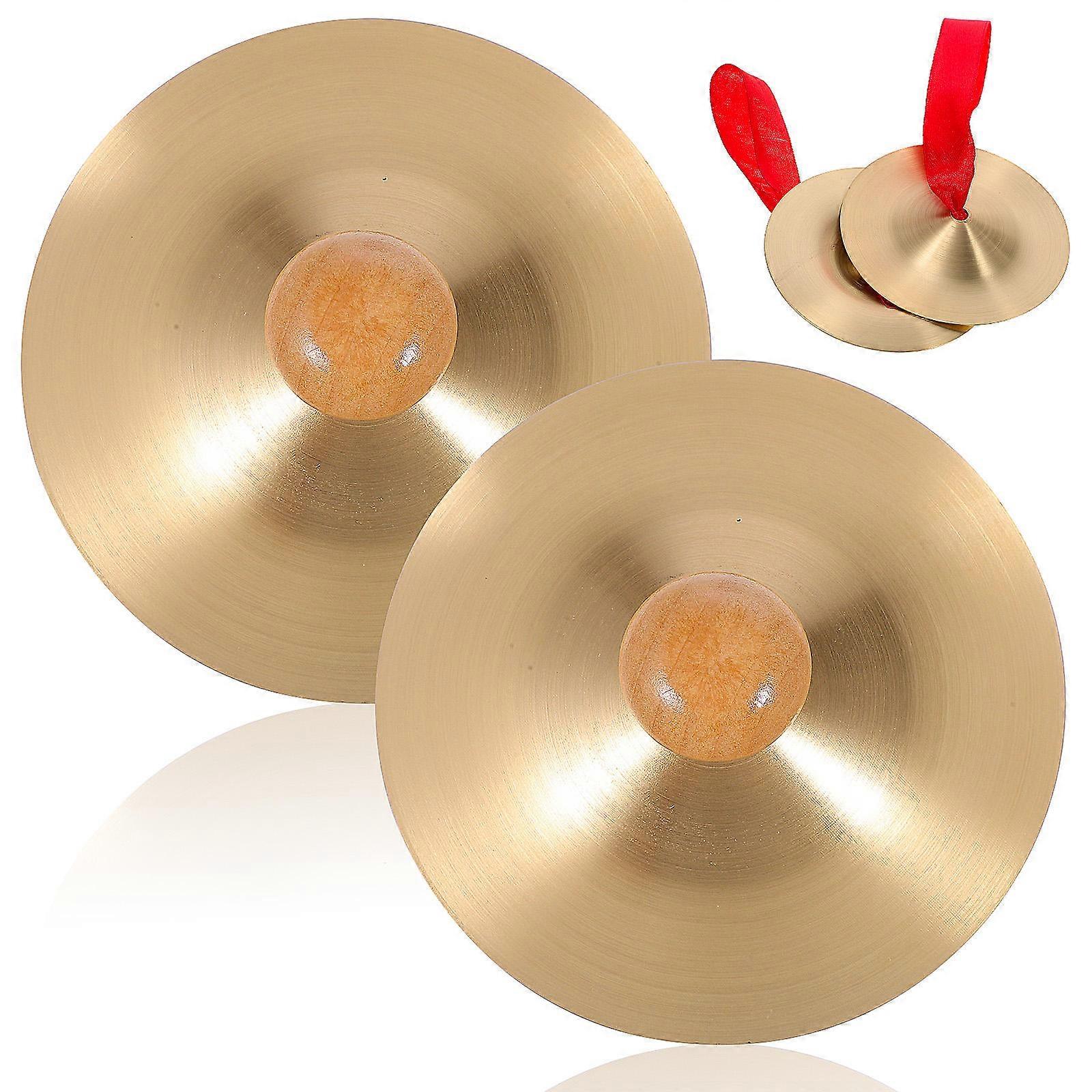 8 Pairs Copper Cymbals For Musical Entertainment Style Performance Golden For Music Lovers