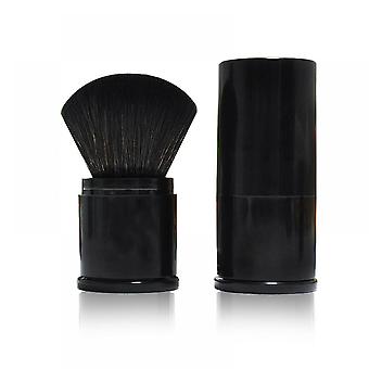 Veeki 1 pcs Pincel de polvo negro portátil Brocha telescópica de rubor Brocha de maquillaje Herramienta de maquillaje de belleza multifuncionalnegro