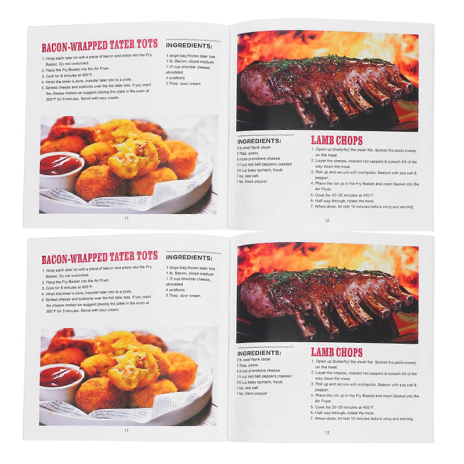 Air Fryer Cookbook with Detailed Cooking Steps 6Pcs Set