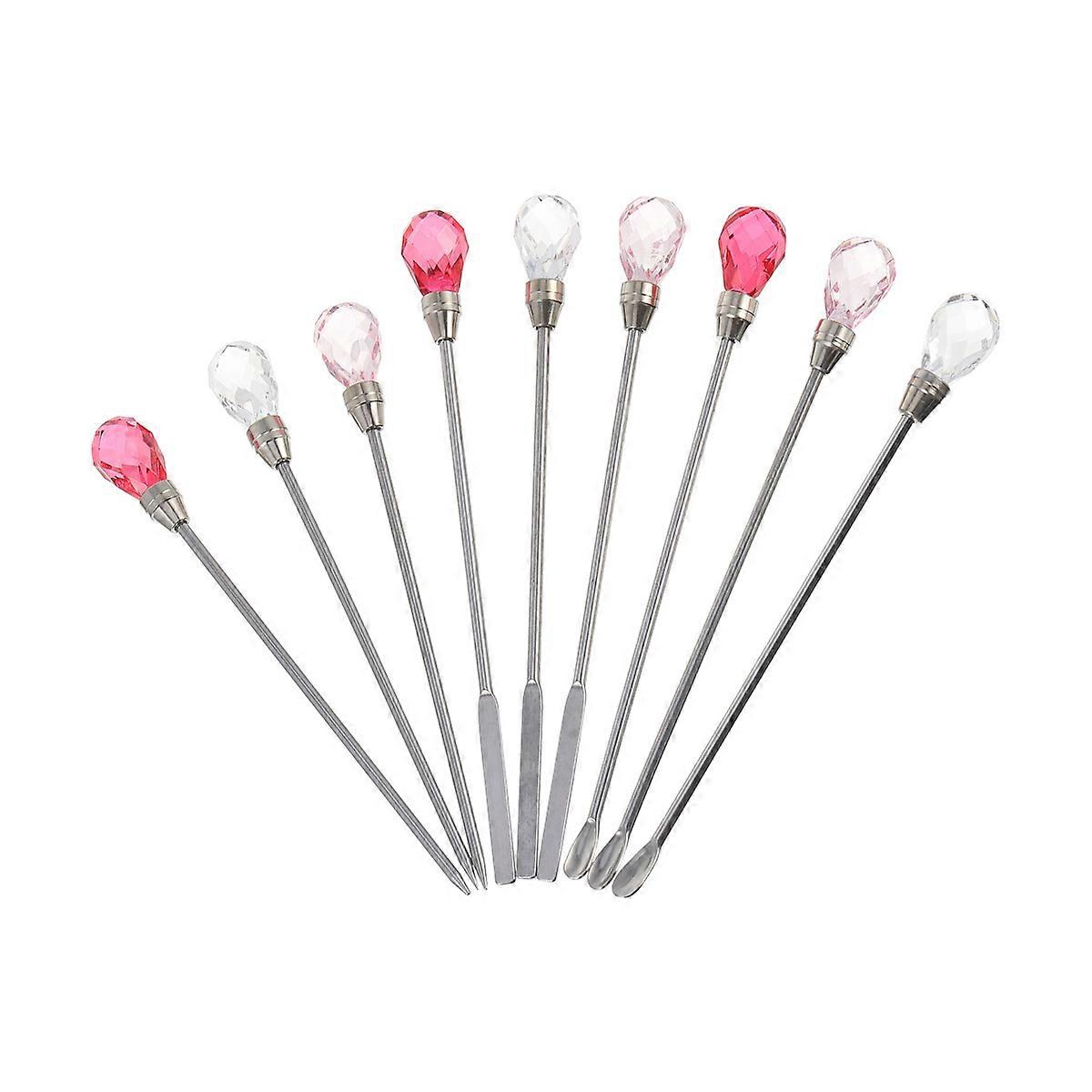 Uv Gel Mixing Rod Set for Nail Art Use 18Pcs with Assorted Color